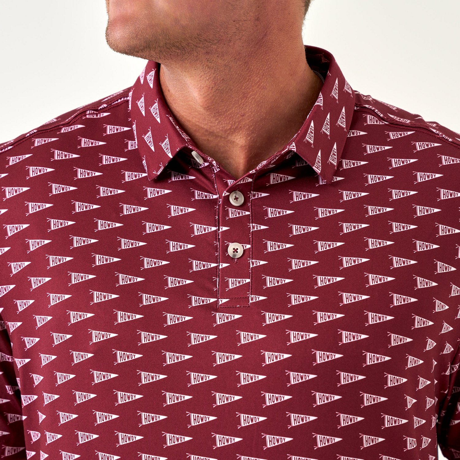 BURLEBO Men's Texas Pride Performance Polo Shirt - view number 2