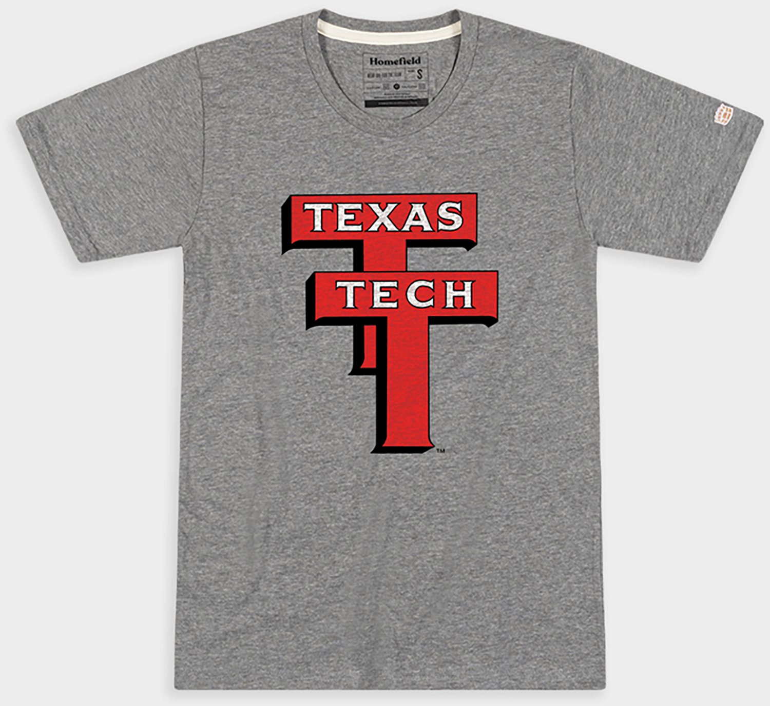 Homefield Men's Texas Tech Red Raiders Double T Heavyweight Boxy Short Sleeve T-shirt