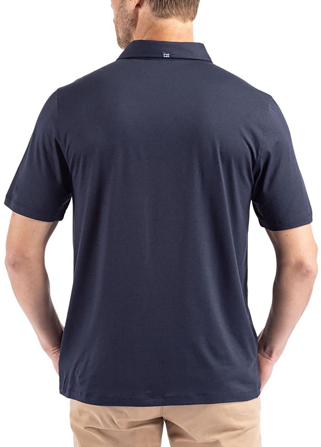 Cutter & Buck Men's University of North Carolina Tar Heels Primary Logo Coastline Epic Comfort Eco Short Sleeve Polo Shirt - view number 2