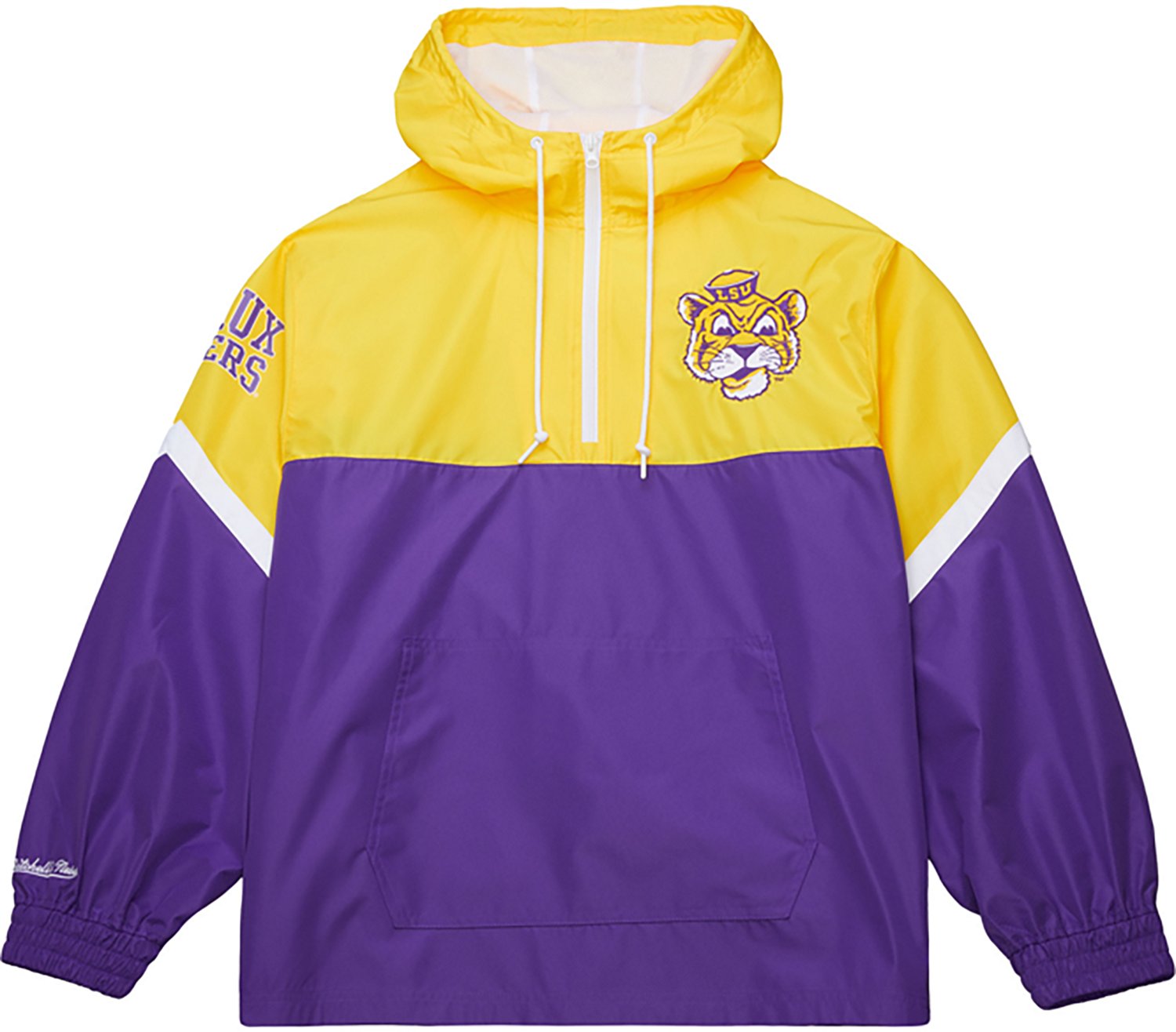 Mitchell & Ness Men's Louisiana State University Tie Breaker Lightweight Anorak Jacket - view number 1