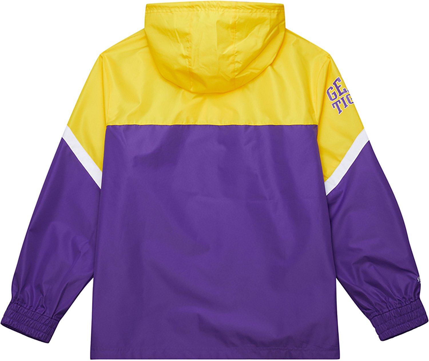Mitchell & Ness Men's Louisiana State University Tie Breaker Lightweight Anorak Jacket - view number 2