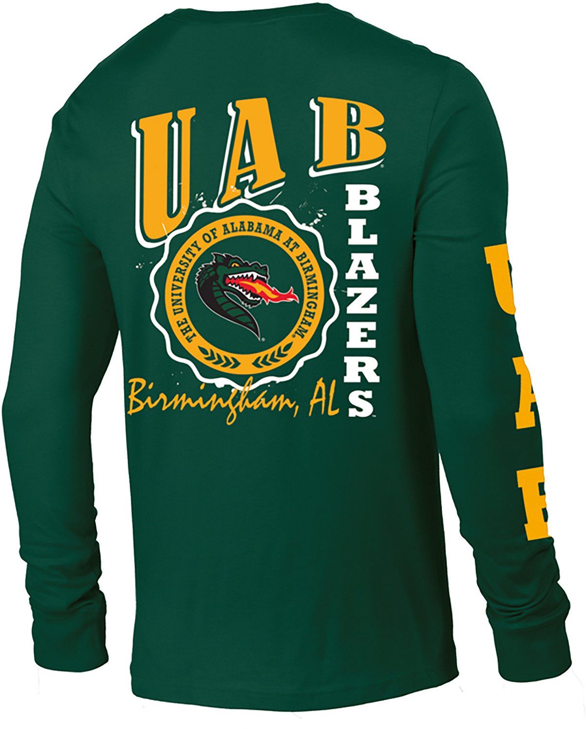 Champion Men's Alabama-Birmingham 3 Hits Stadium Long Sleeve T-shirt - view number 2