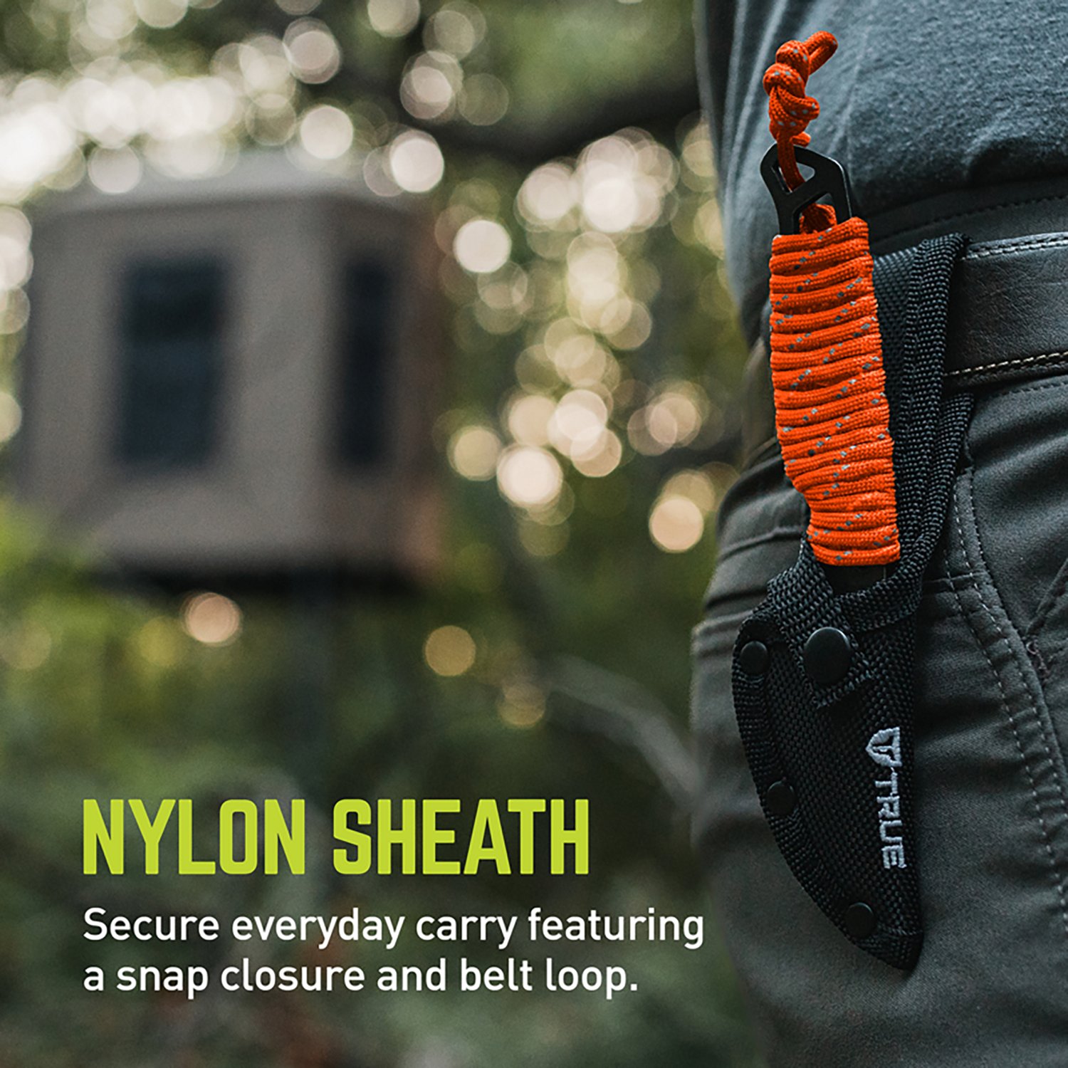 True NEKKID 2.4" Fixed Blade Skeletal Paracord Handle Knife and Sheath - view number 6