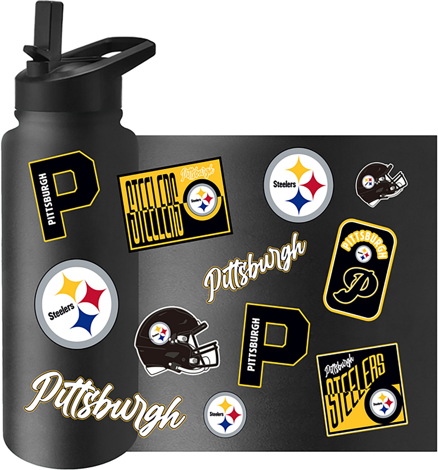 Logo Brands Pittsburgh Steelers 34 oz Dreamweave Quencher Bottle - view number 3