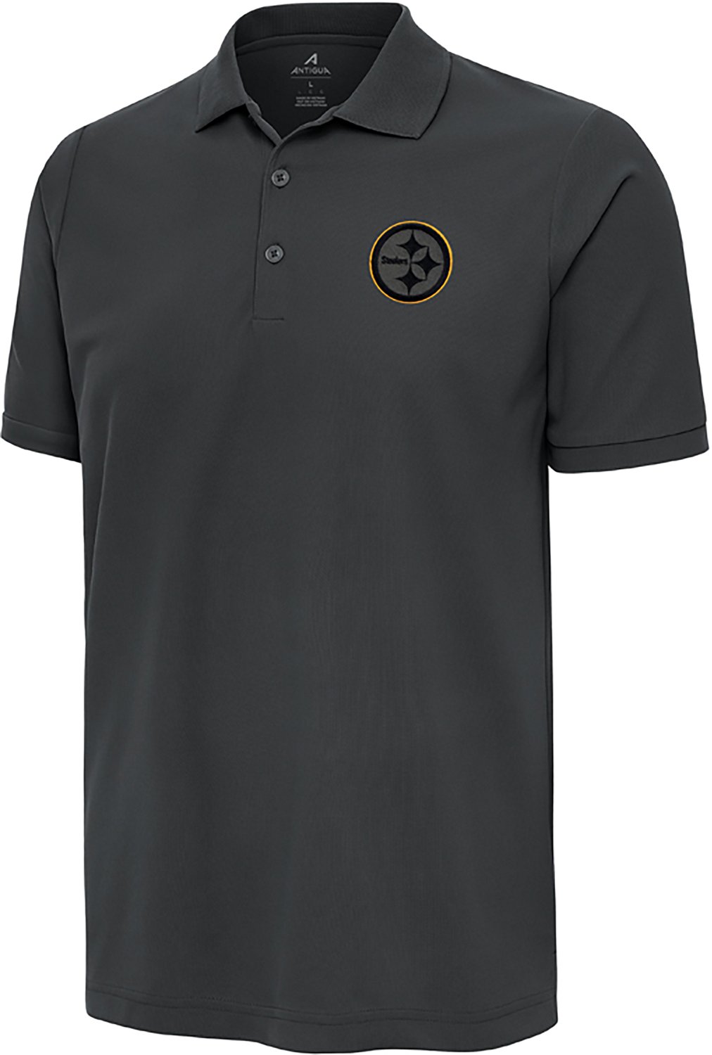 Antigua Men's Steelers Night Vision Legacy Pique Polo Shirt
