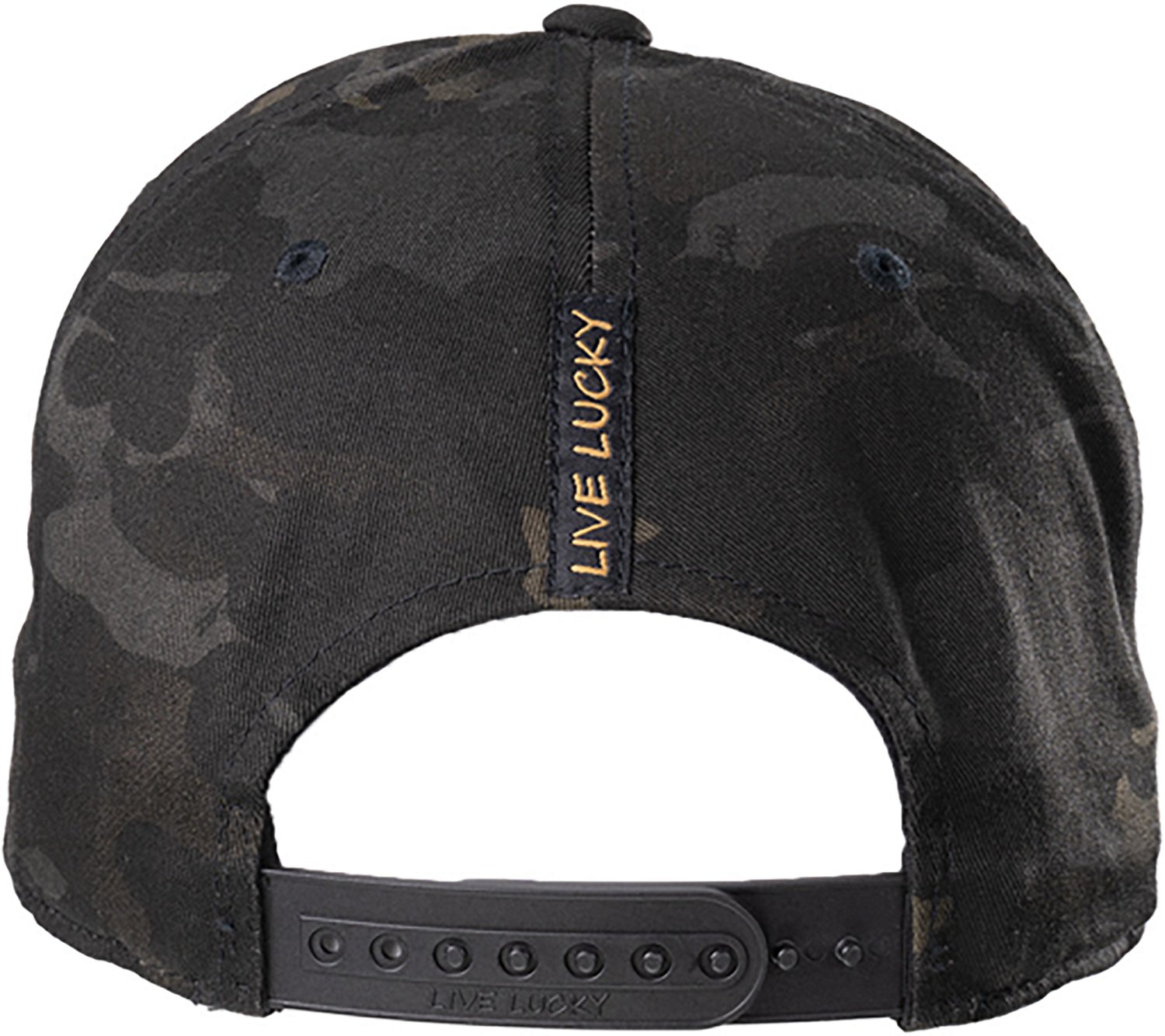 Black Clover Multicam Woven Patch Flat Snapback Cap - view number 4