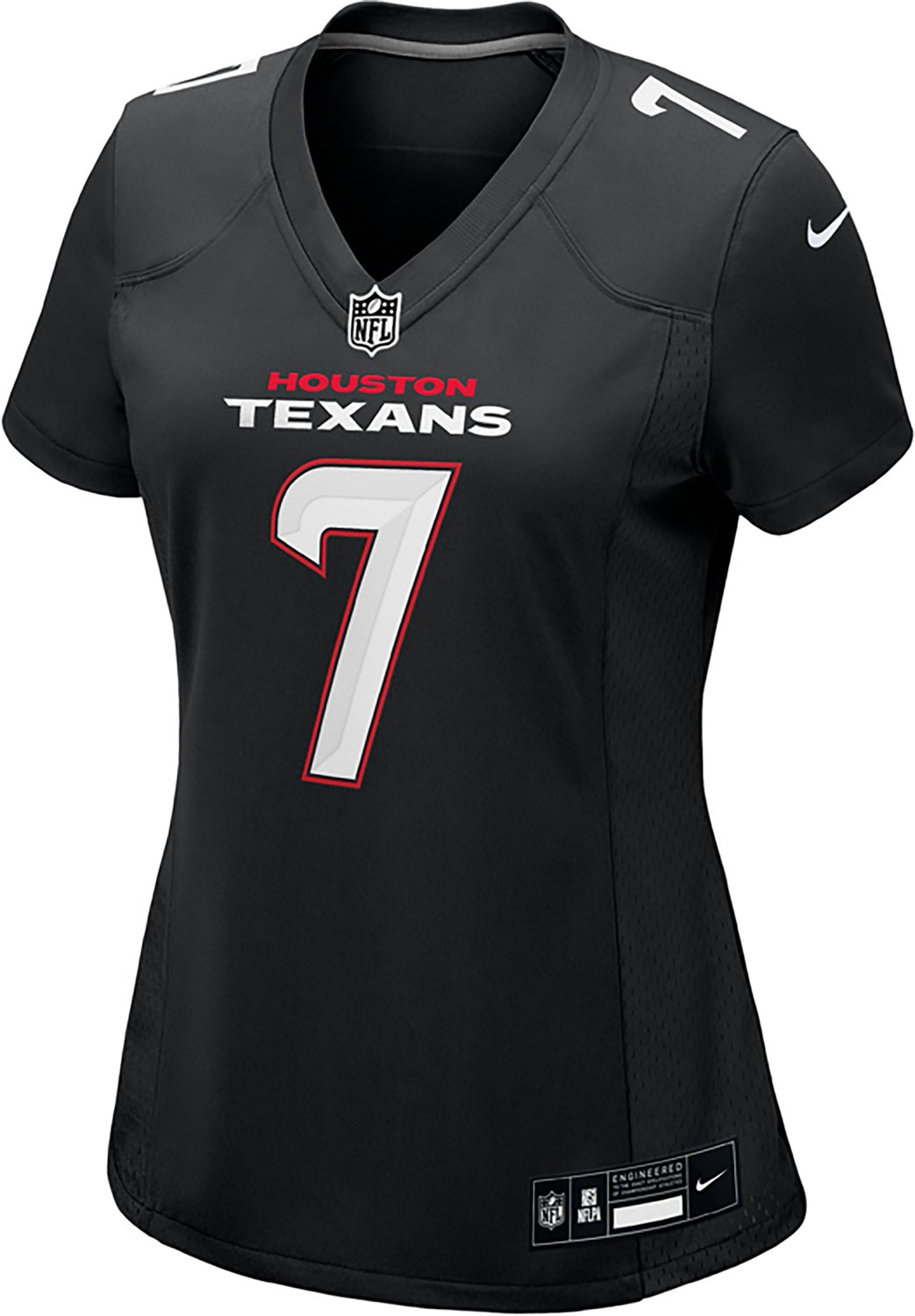 Nike Women's Houston Texans C.J. Stroud Carbon Black Fashion Name and Number Jersey - view number 2