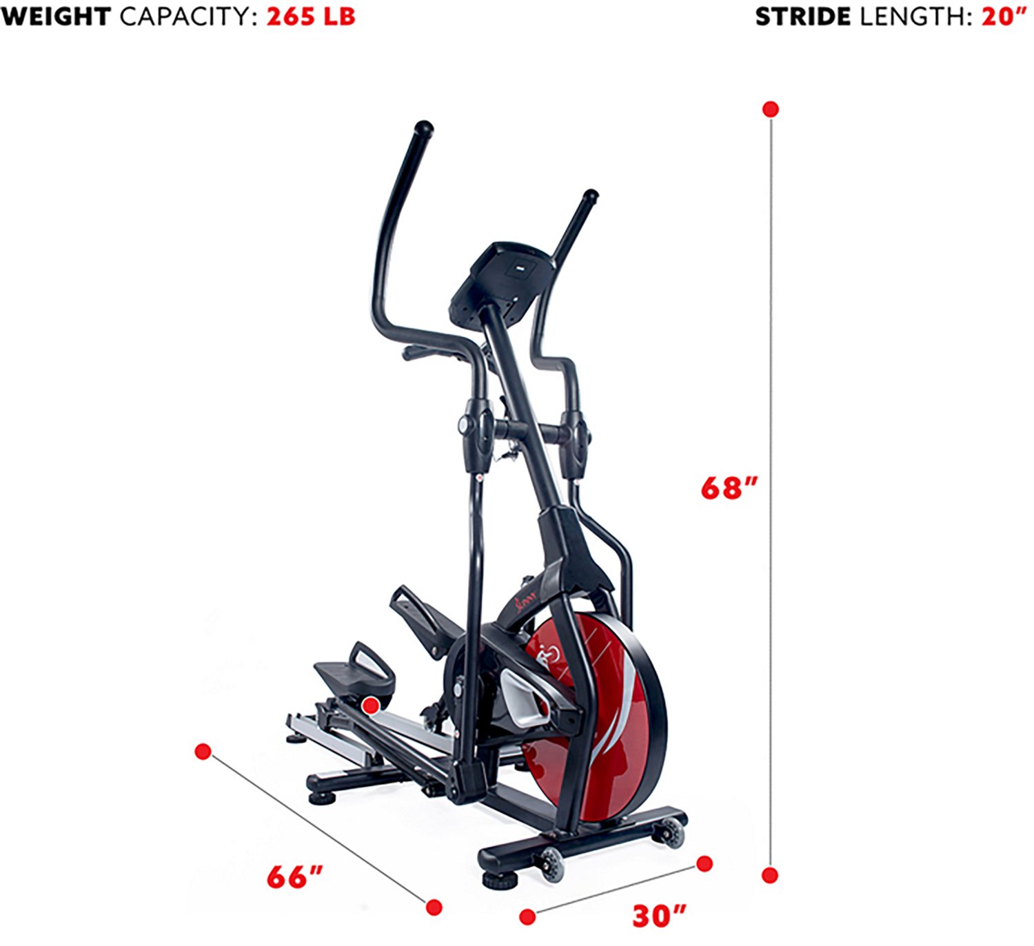 Sunny Health & Fitness Magnetic Elliptical Trainer - view number 8