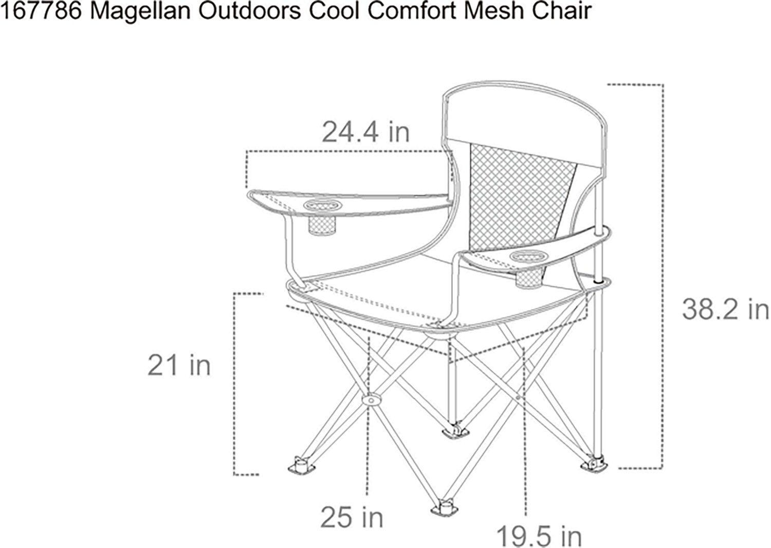 Magellan Outdoors Cool Comfort Mesh Chair                                                                                        - view number 8