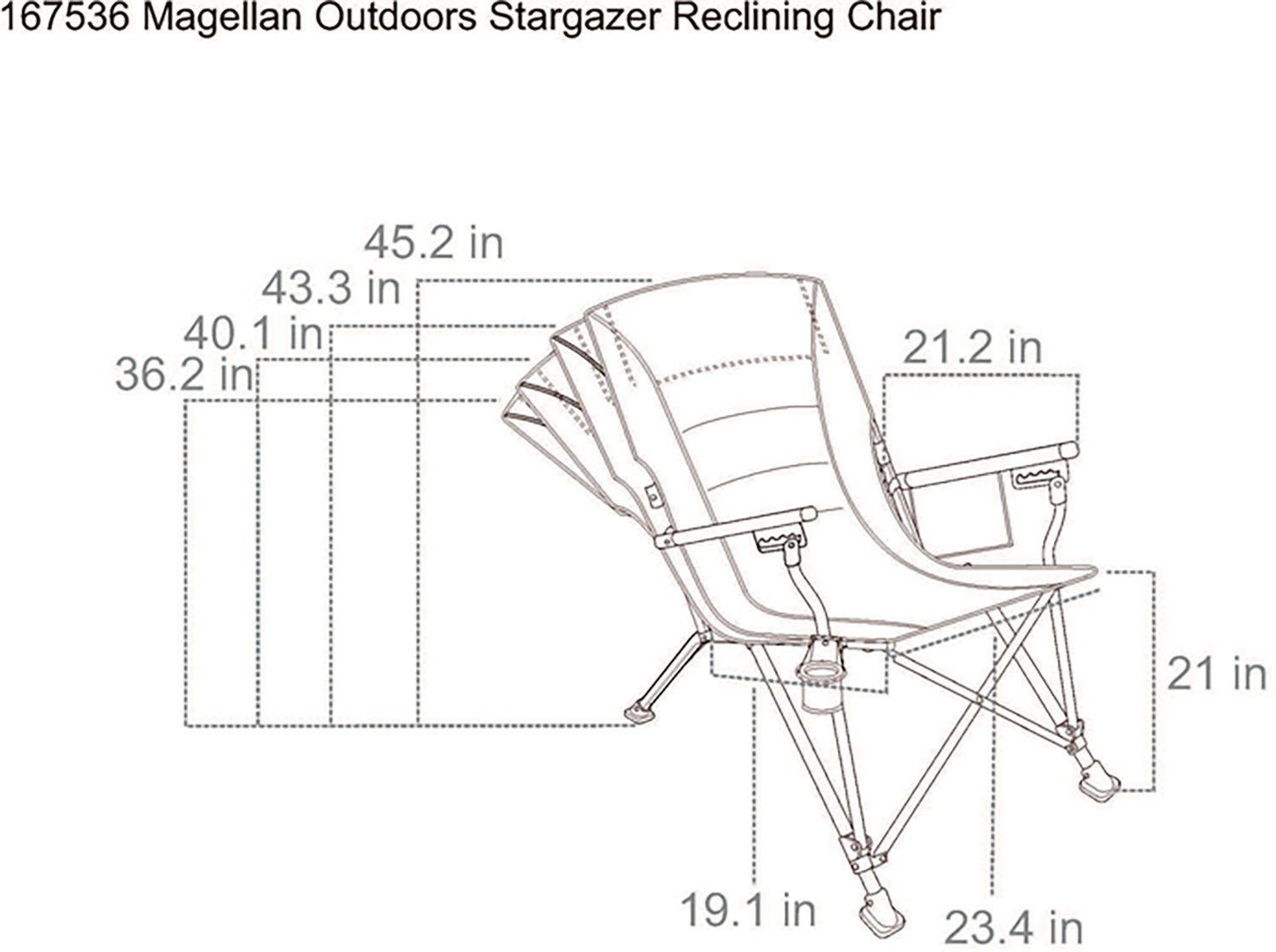 Magellan Outdoors Stargazer Reclining Chair - view number 7
