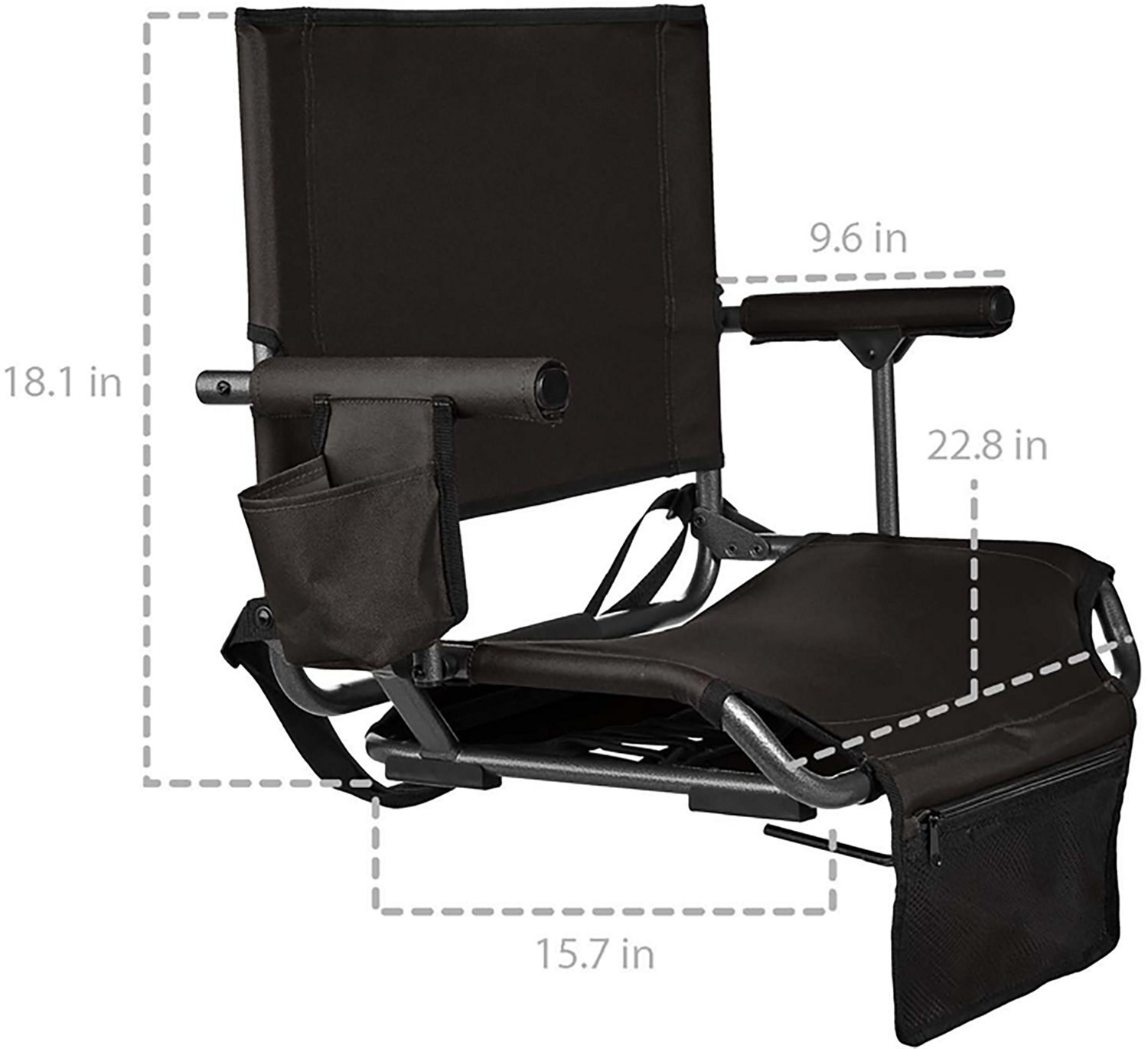 Academy Sports + Outdoors Hard Arm XL Stadium Seat - view number 4