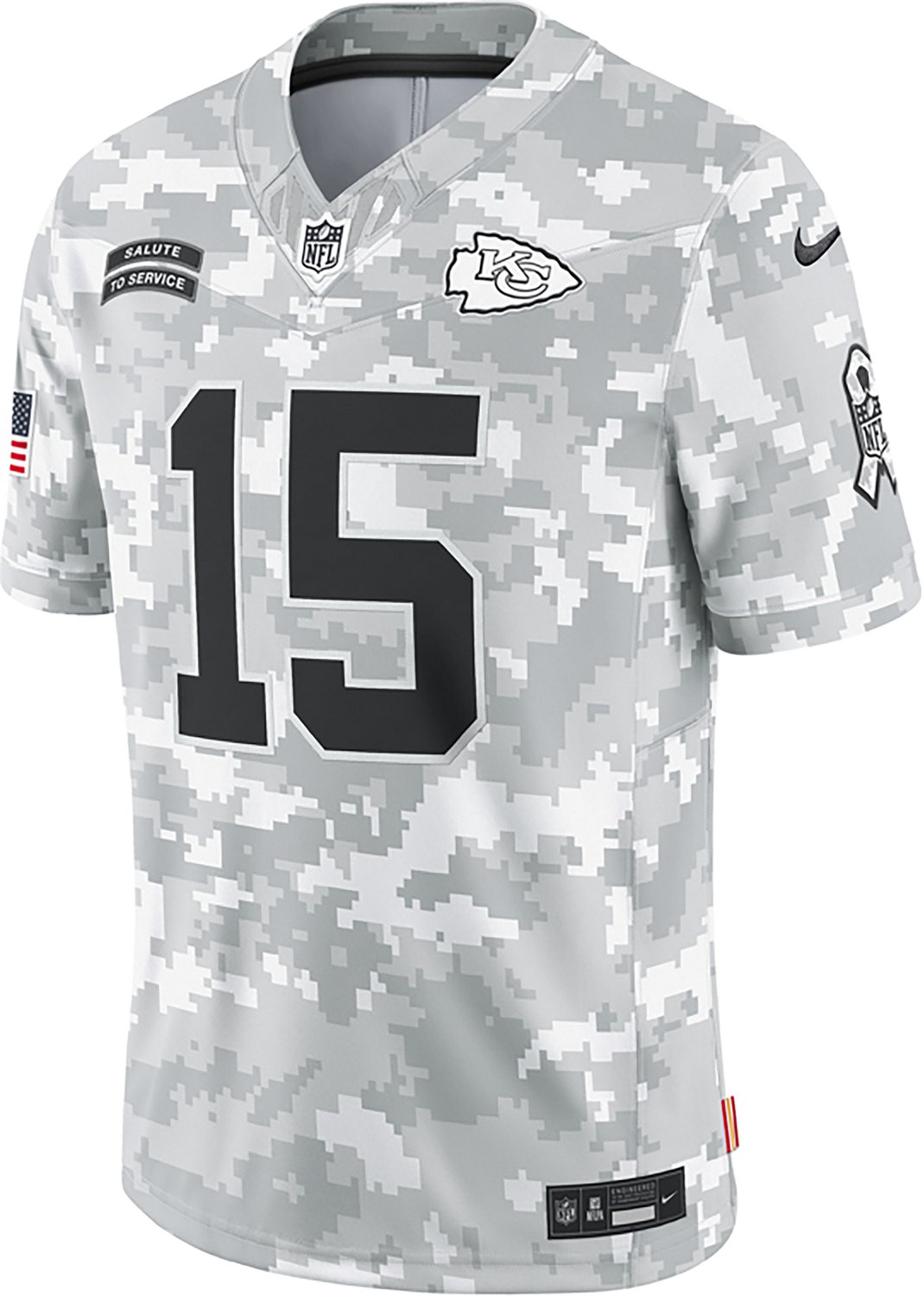 Nike Men's Kansas City Chiefs Patrick Mahomes #15 Salute To Service Jersey - view number 2