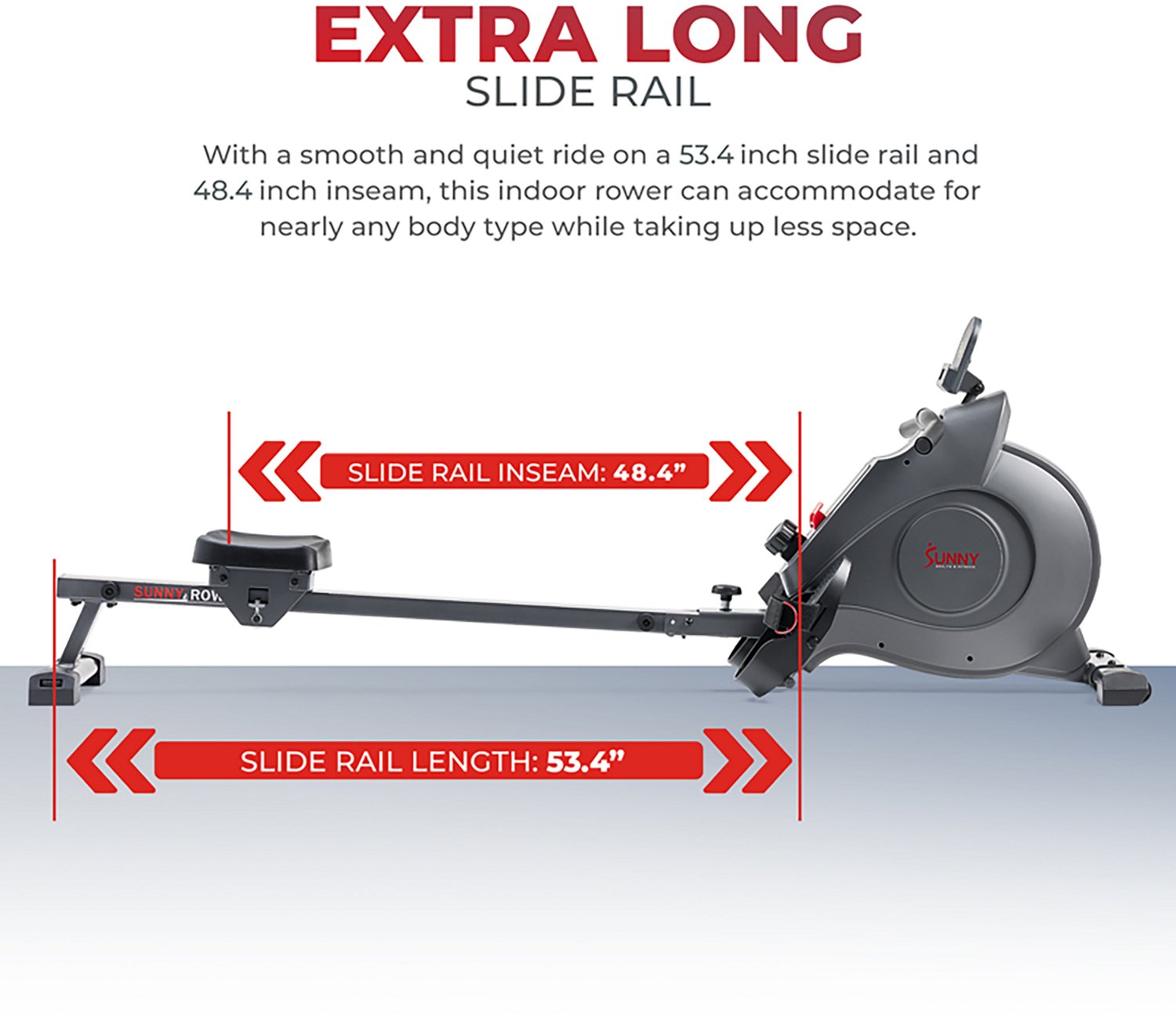 Sunny Health & Fitness SMART Compact Foldable Magnetic Rowing Machine with Bluetooth                                             - view number 7