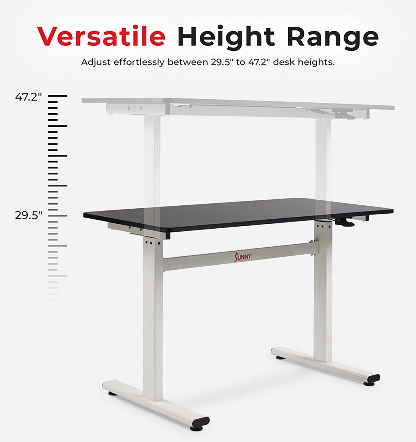 Sunny Health & Fitness Multipurpose Air-Drive Adjustable Standing Desk - view number 4