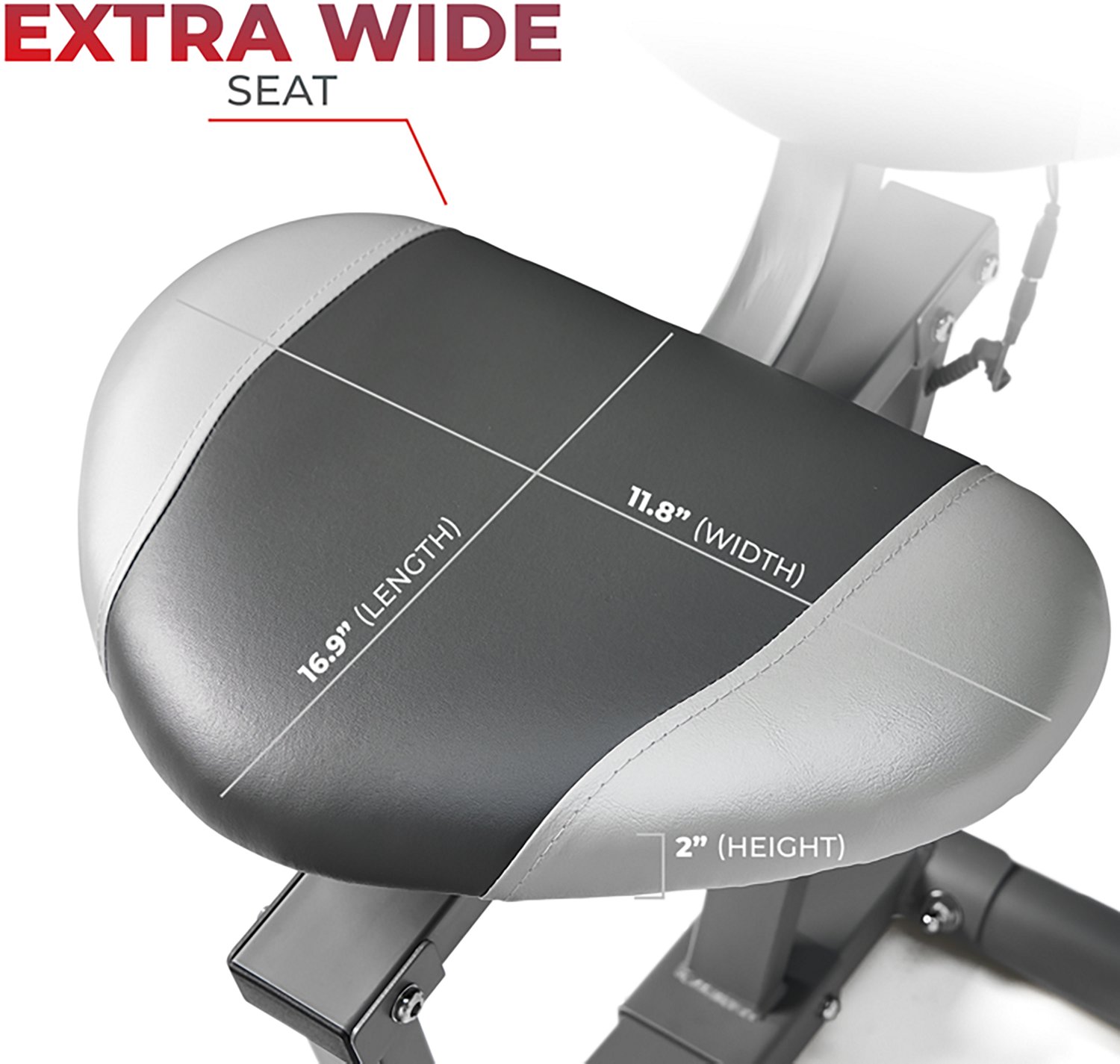 Sunny Health & Fitness Essentials Series Magnetic Smart Recumbent Bike with Bluetooth - view number 7