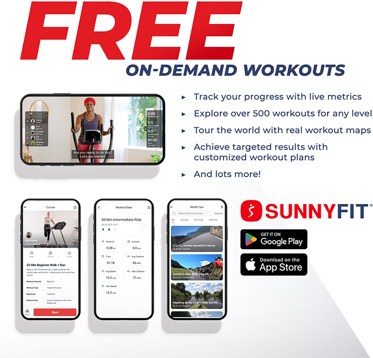 Sunny Health & Fitness Performance Interactive Series Recumbent Elliptical                                                       - view number 6
