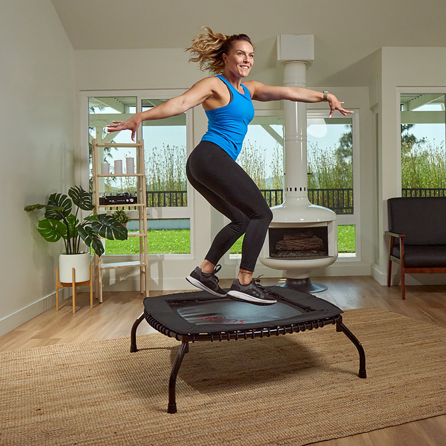 Sunny Health & Fitness 39.4 in x 39.4 in Square Exercise Trampoline                                                              - view number 6