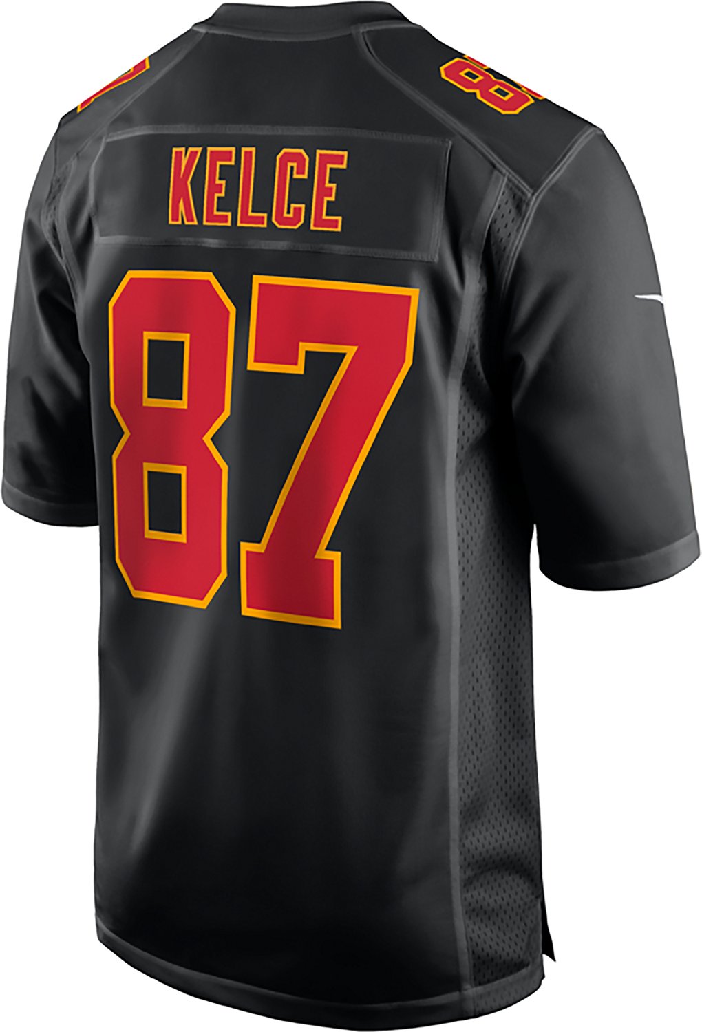 Nike Men's Travis Kelce Kansas City Chiefs Black Carbon Name and Number Jersey - view number 3