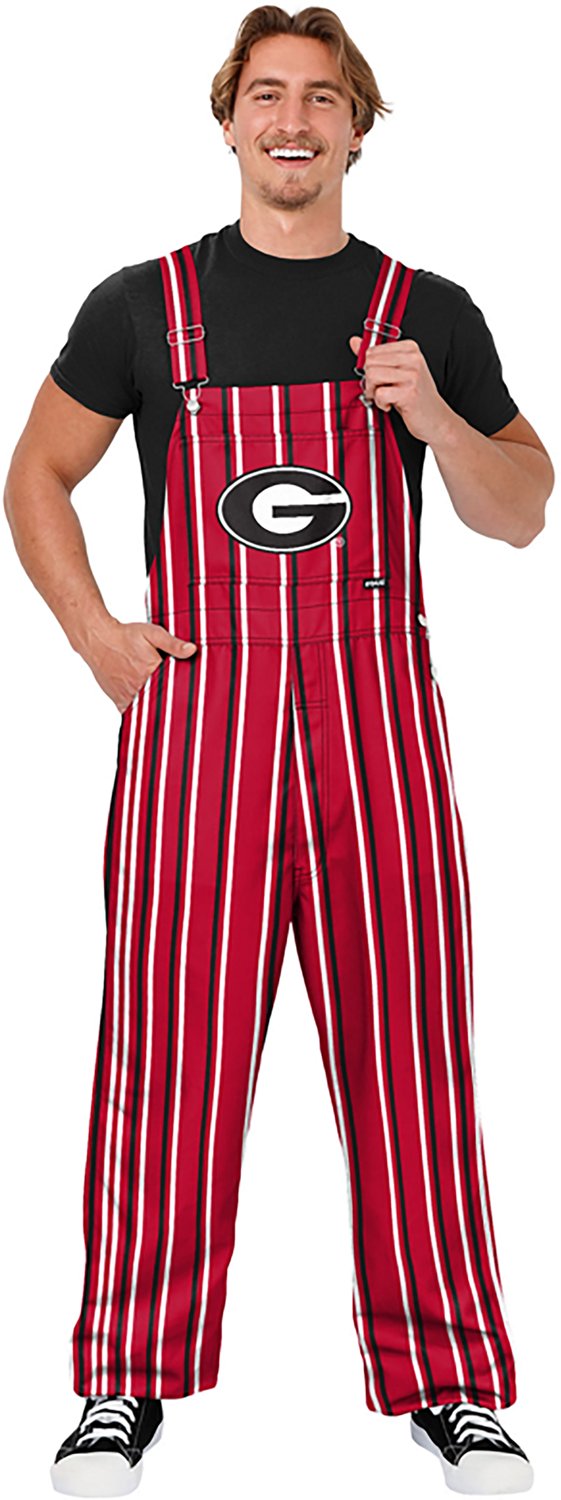 FOCO Men's Georgia Sideline Spirit Stripe Overalls