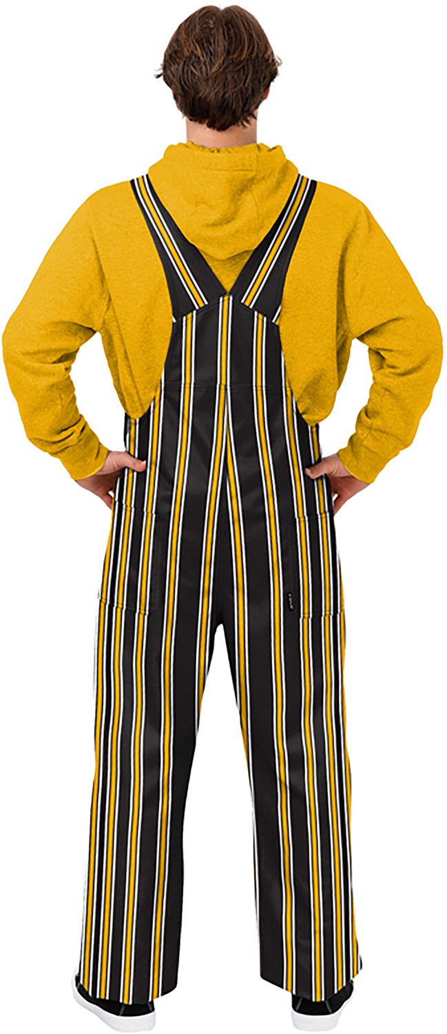 FOCO Men's Missouri Tigers Sideline Spirit Stripe Overalls - view number 2