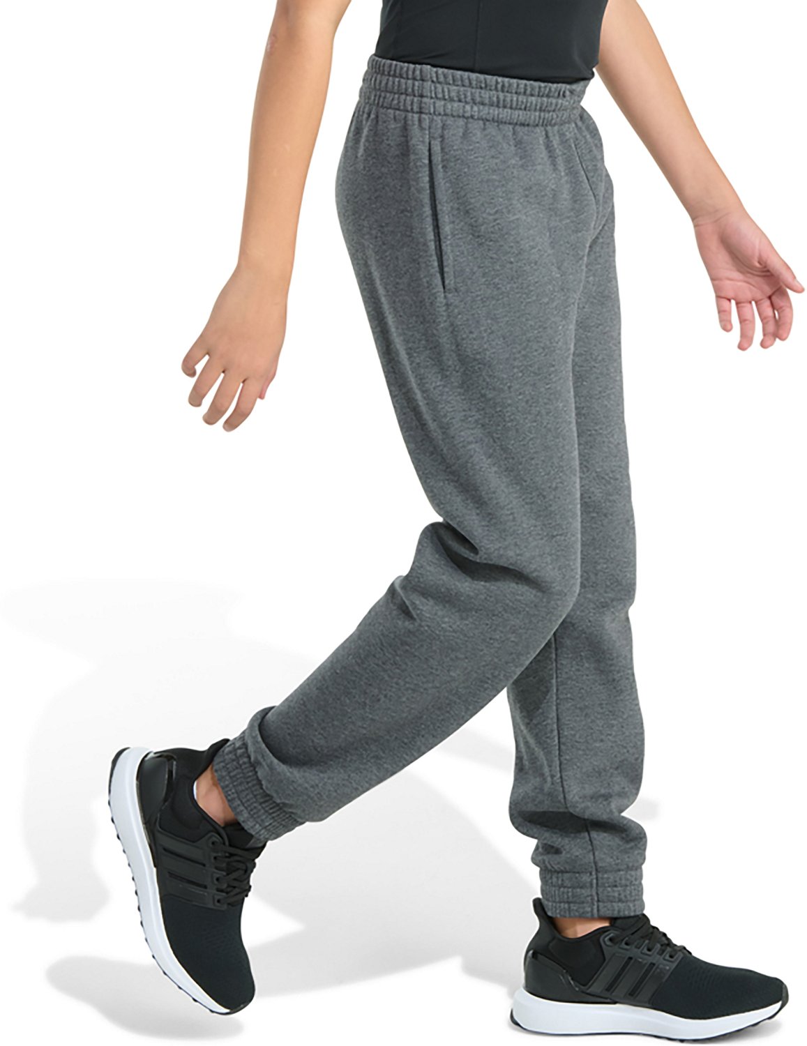 adidas Boys' Essential Big Logo Fleece Joggers - view number 6
