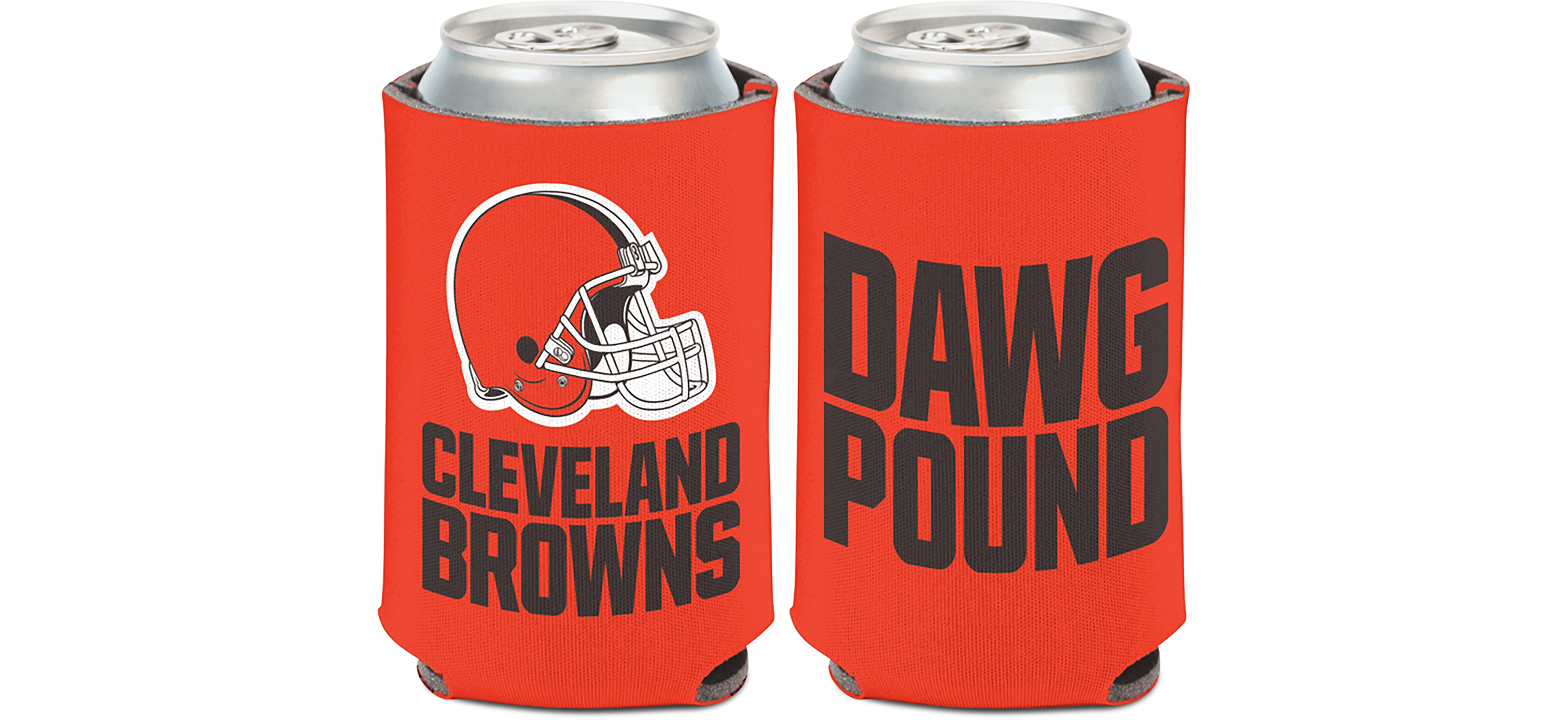 WinCraft Browns Slogan 12 oz Can Cooler