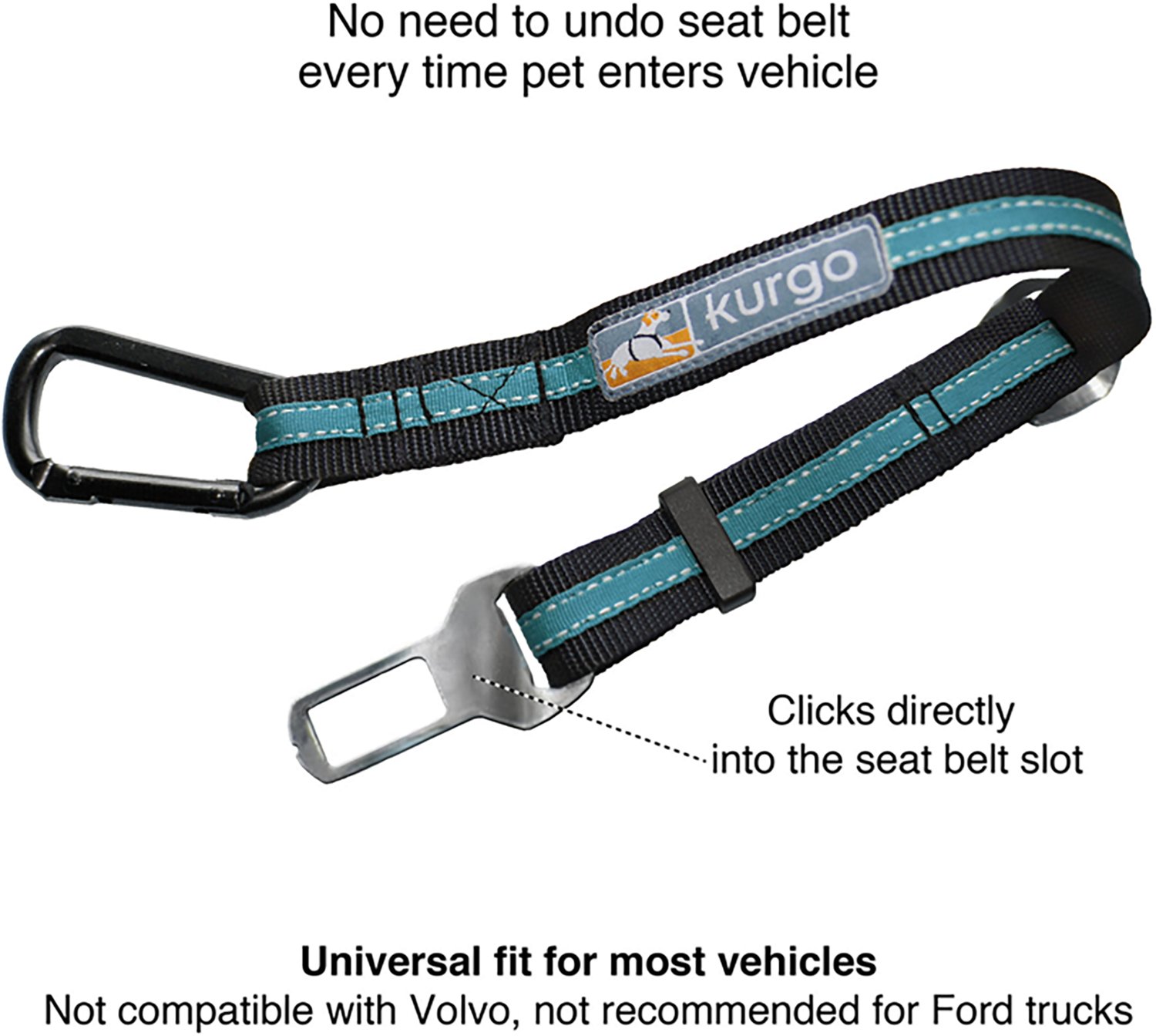 Kurgo Direct to Seatbelt Dog Car Tether - view number 2