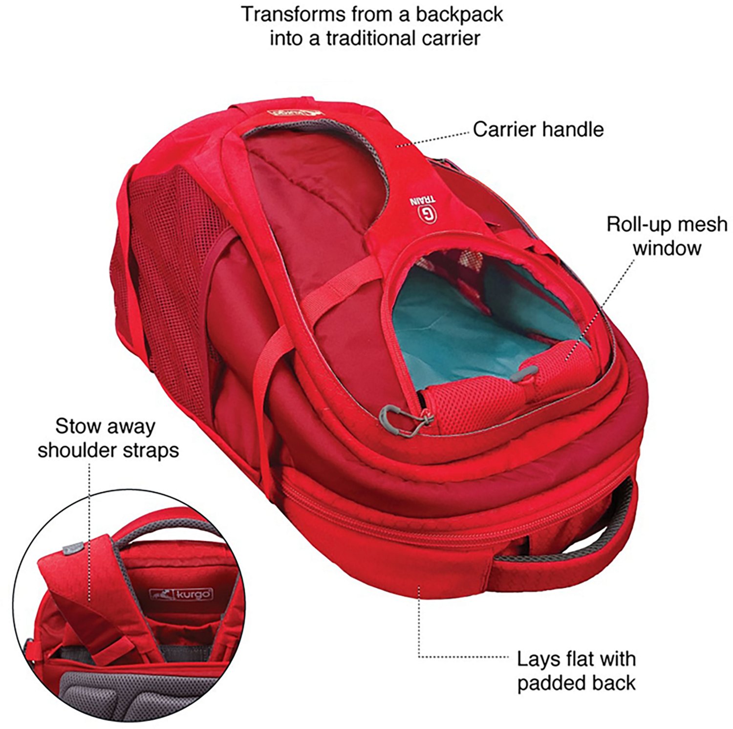 Kurgo G-Train Dog Carrier Backpack - view number 2