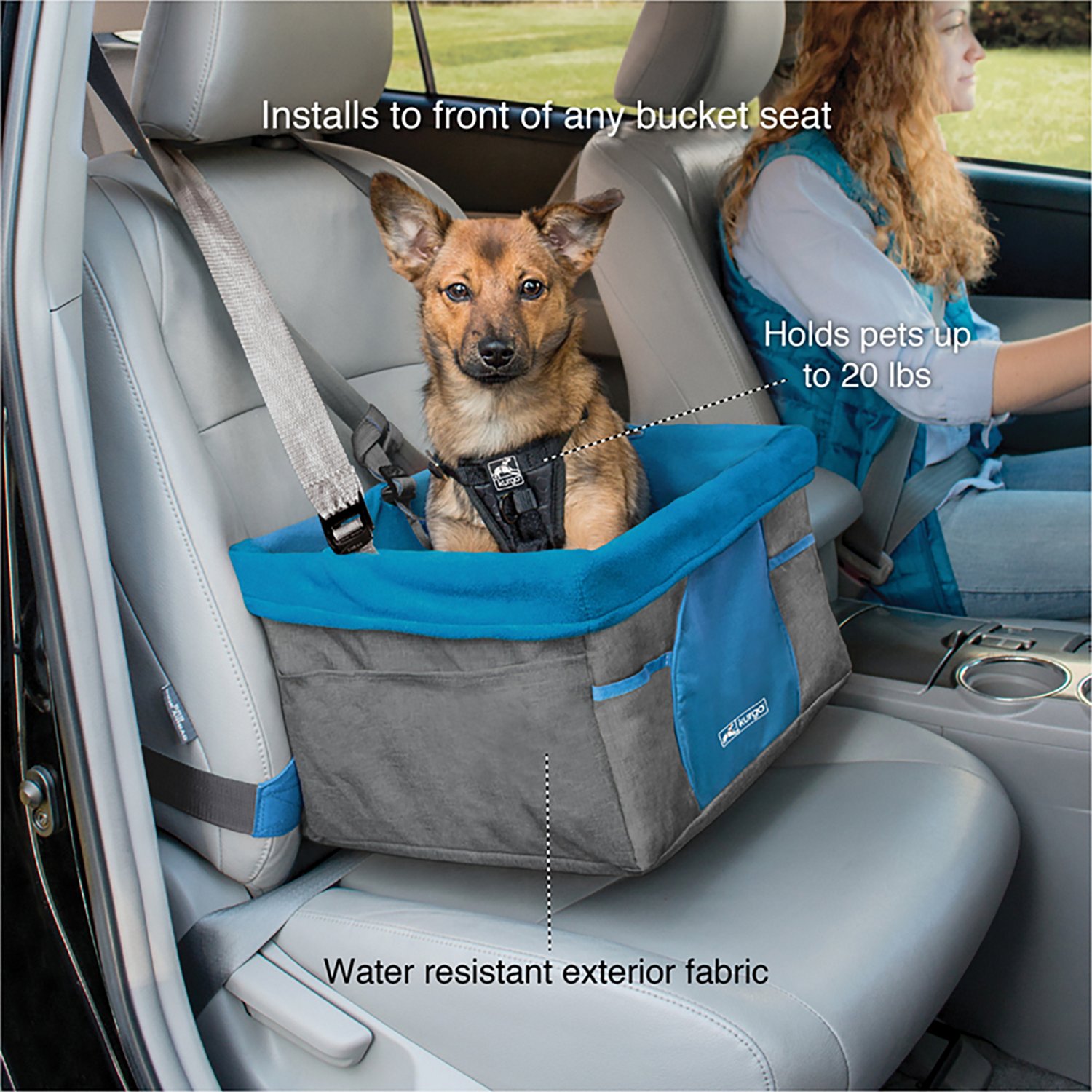 Kurgo Heather Booster Dog Car Seat - view number 2