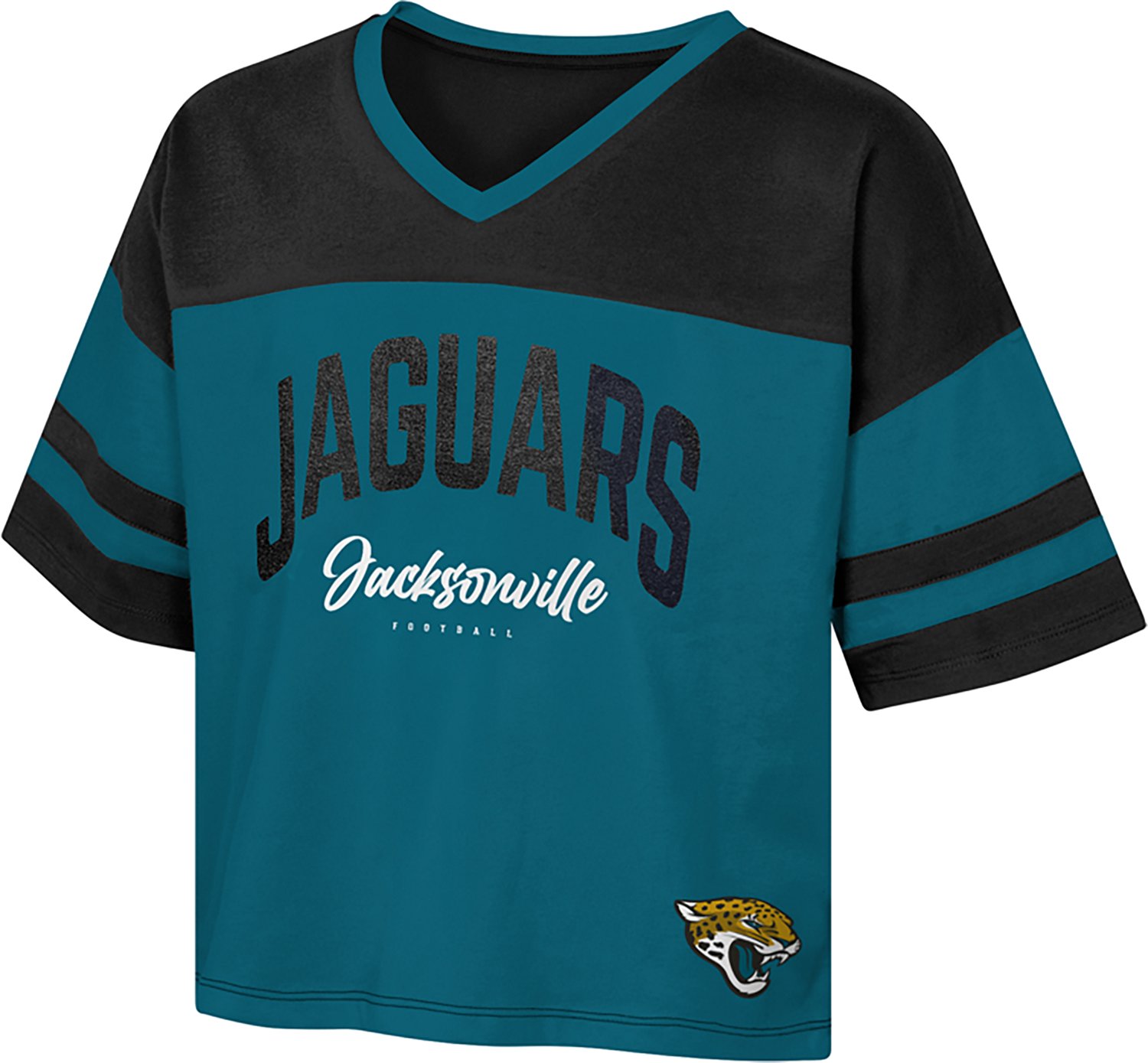 Outerstuff Women's Jacksonville Jaguars The Play Maker Jersey T-shirt - view number 2