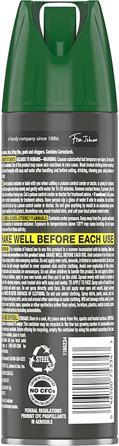 Off! Deep Woods Dry Sportsmen Aerosol 4 0z Insect Repellent Spray - view number 2