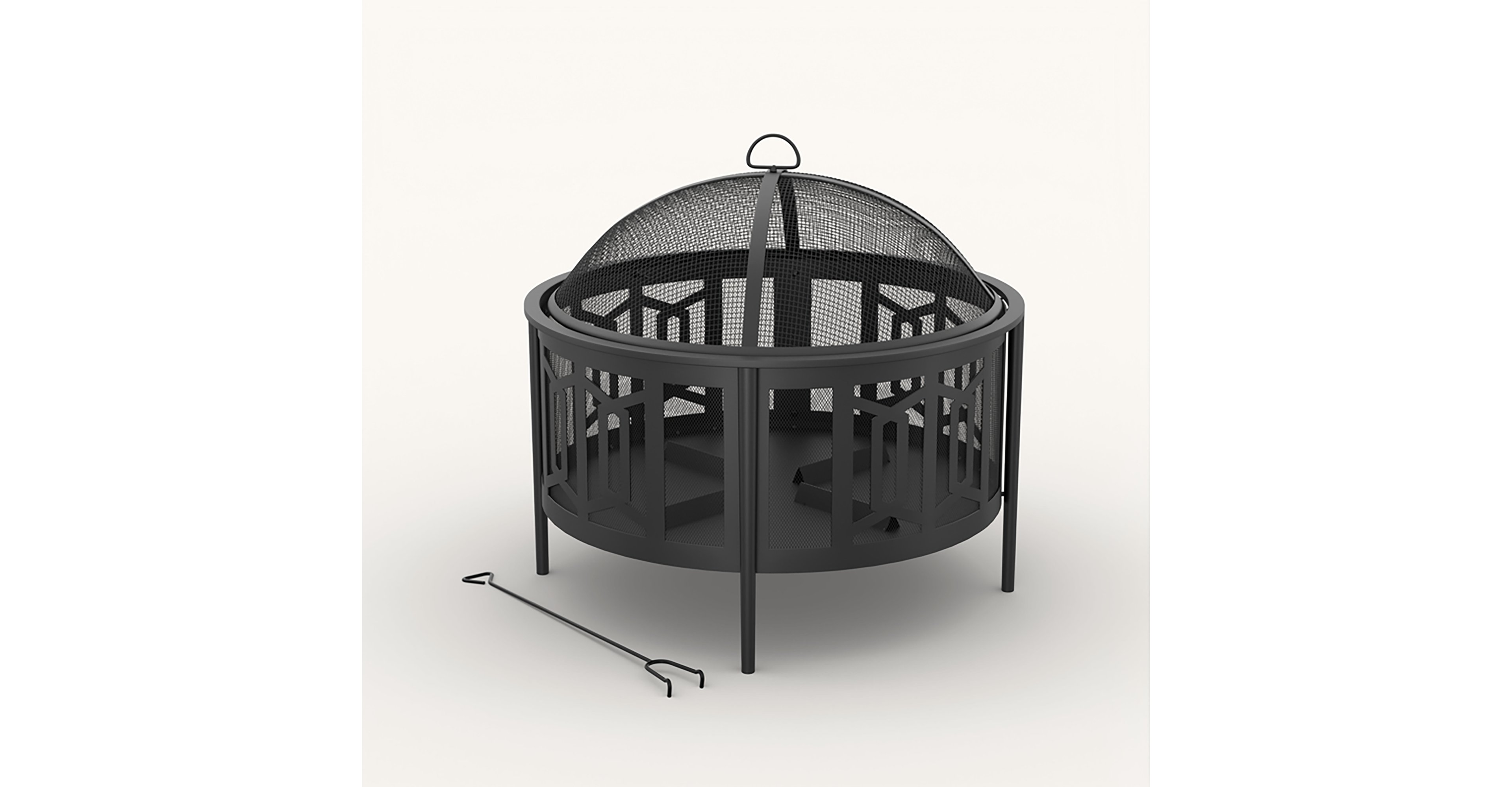 Mosaic Livingston Deep Sided Wood Fire Pit