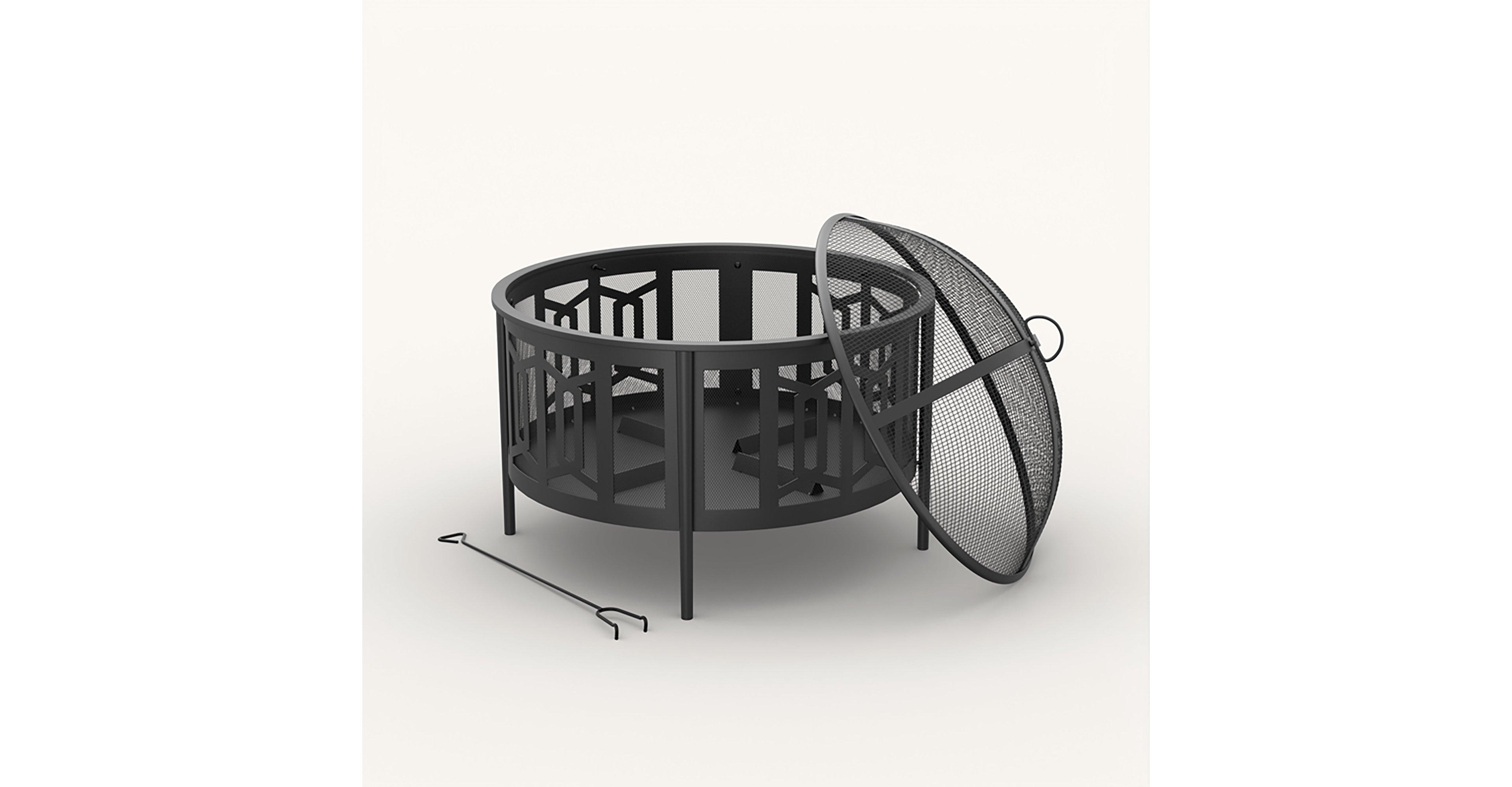Mosaic Livingston Deep Sided Wood Fire Pit