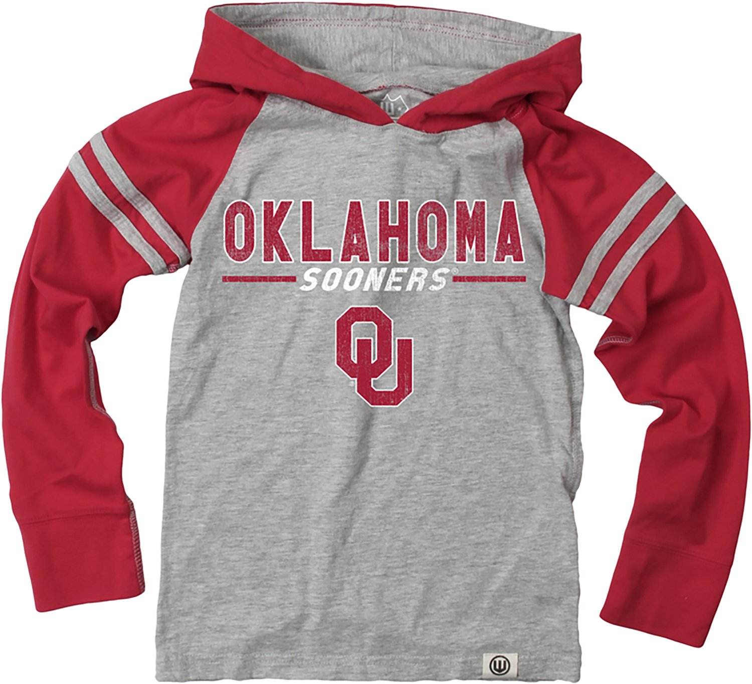 Wes & Willy Boys' University of Oklahoma Raglan Lightweight Hoodie