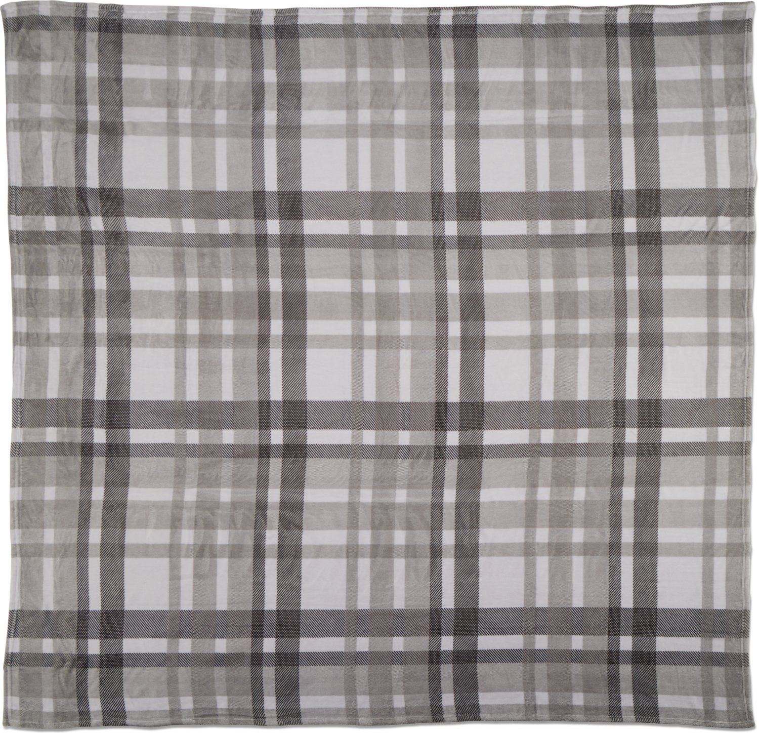 Coleman Oversize 96x96 Amador Grey Plaid Family Blanket Academy