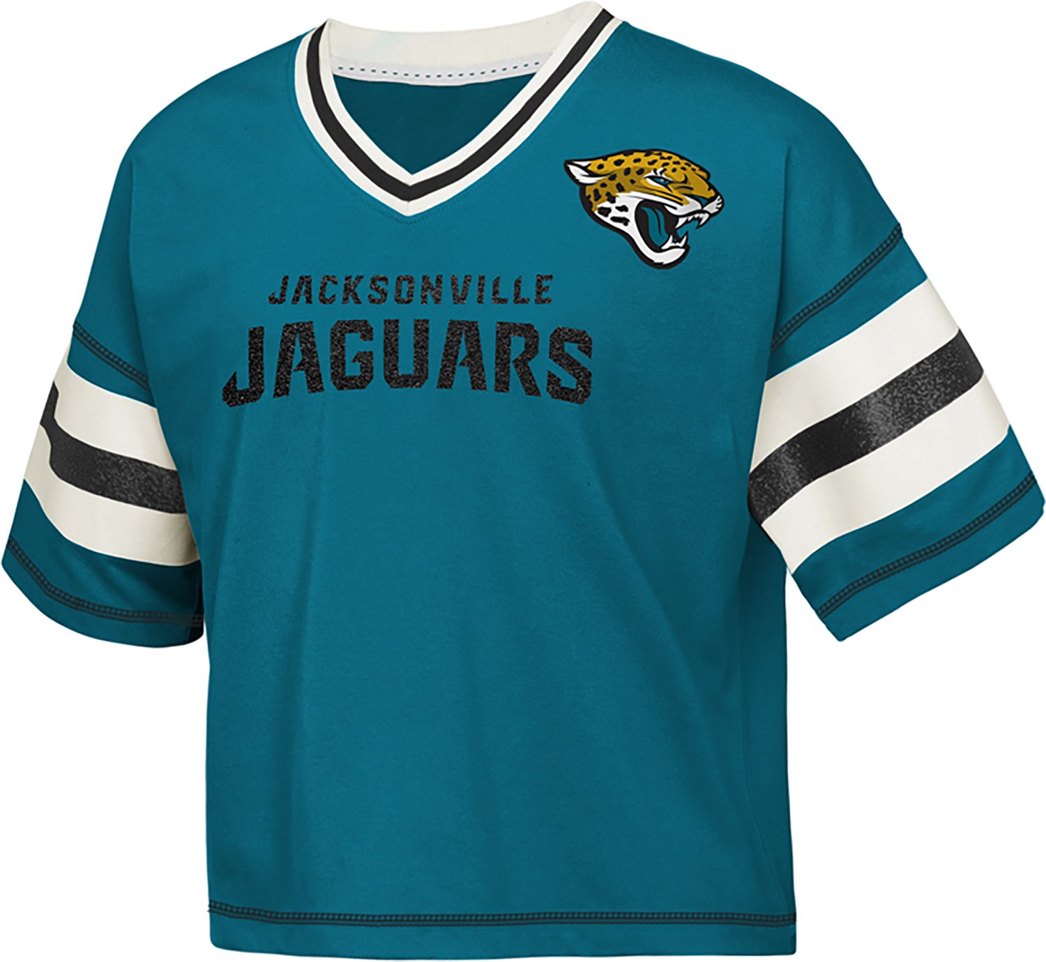 Outerstuff Girls' Jaguars Grid Iron Jersey T-shirt - view number 2