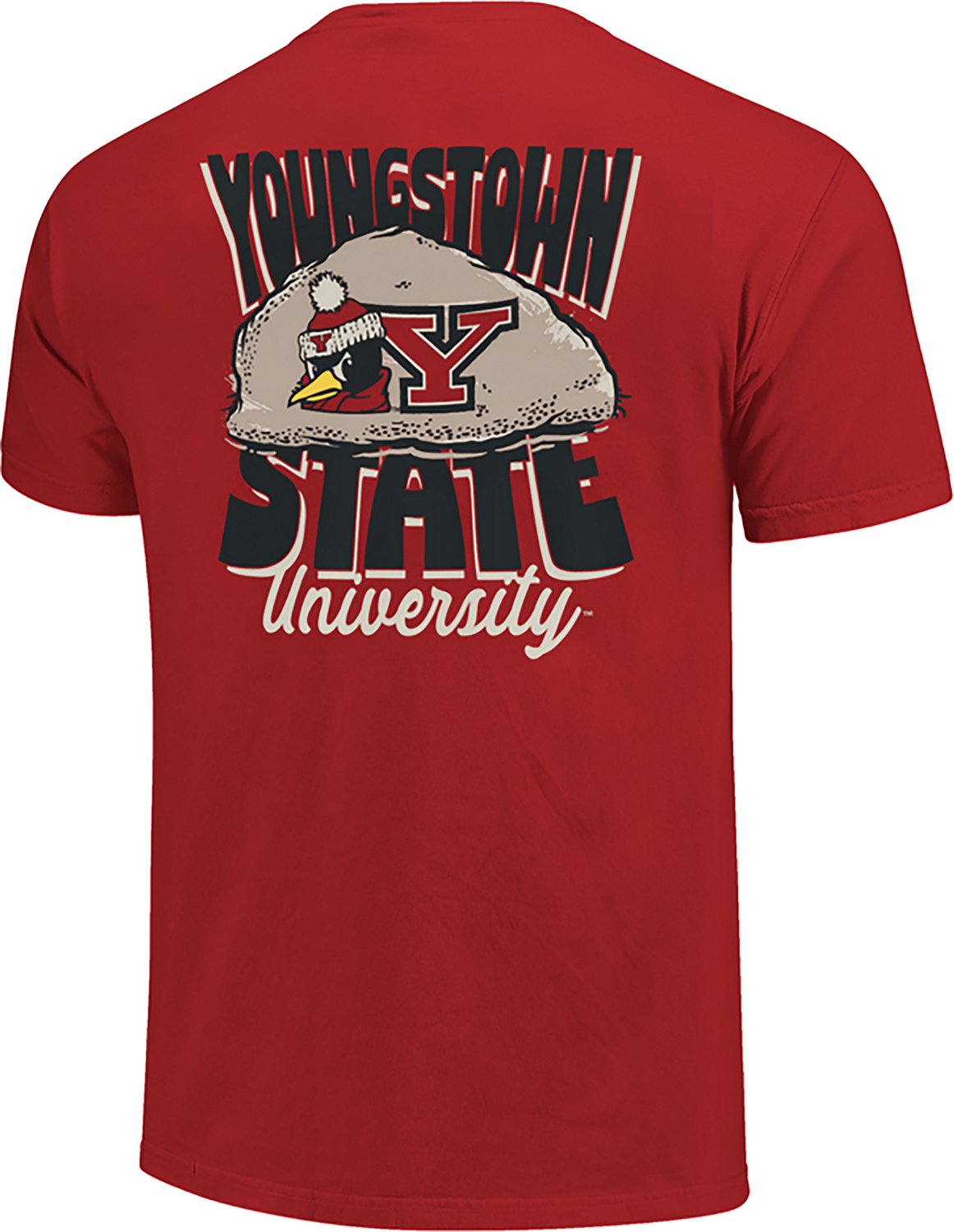 Image One Men's Youngstown State Penguins Double Bridge Campus Rock Comfort Colors Short Sleeve T-shirt - view number 3