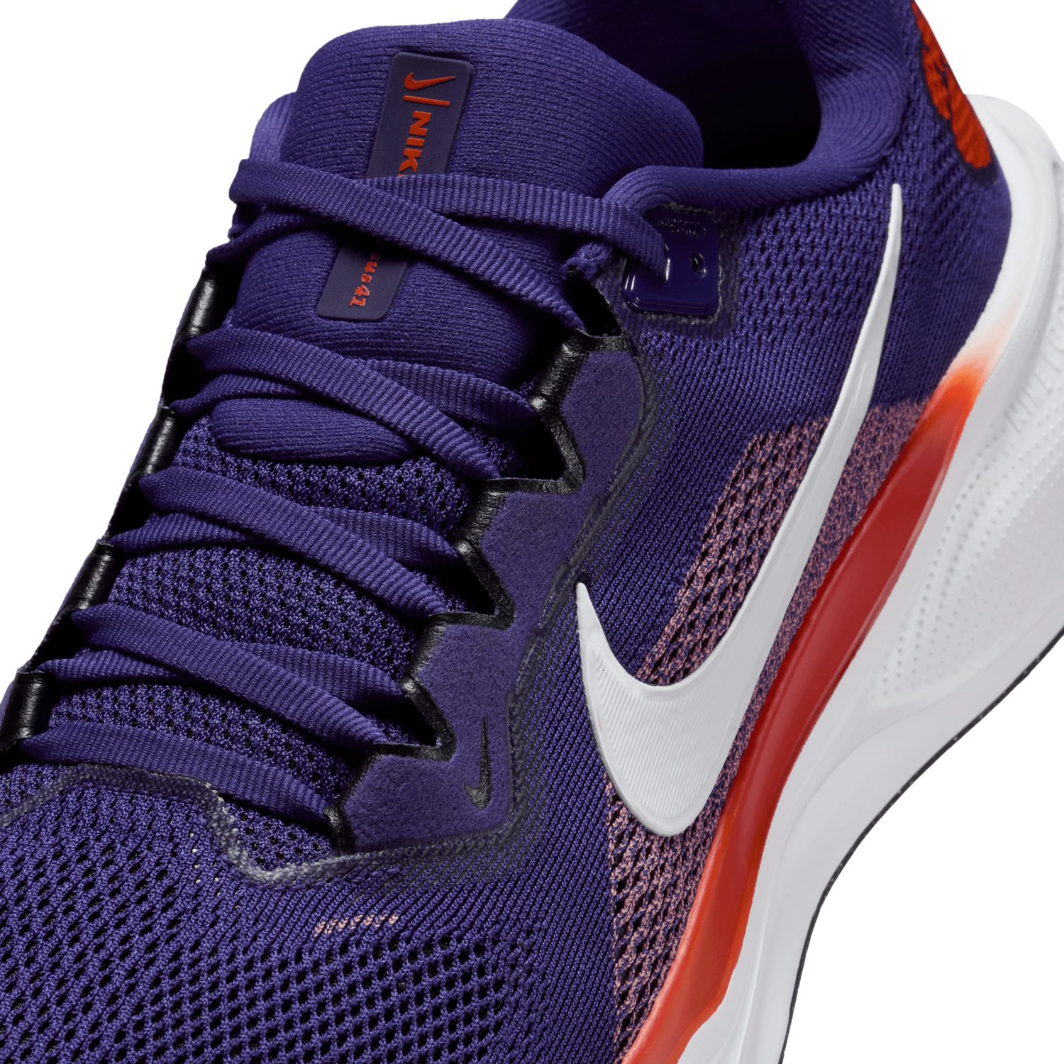 Nike Clemson Tigers Nike Zoom Pegasus 41 Running Shoes - view number 7