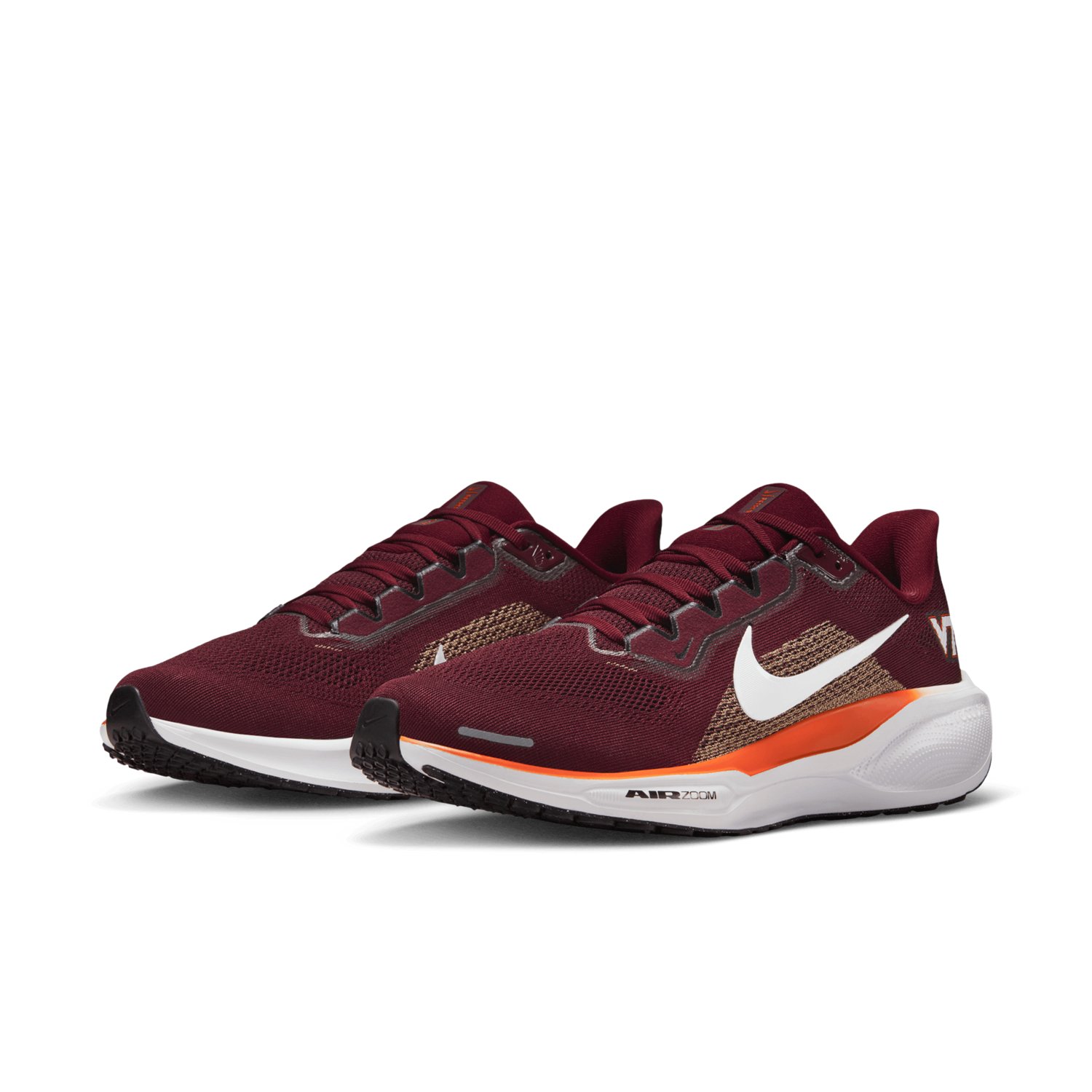 Nike Virginia Tech Hokies Nike Zoom Pegasus 41 Running Shoes - view number 3