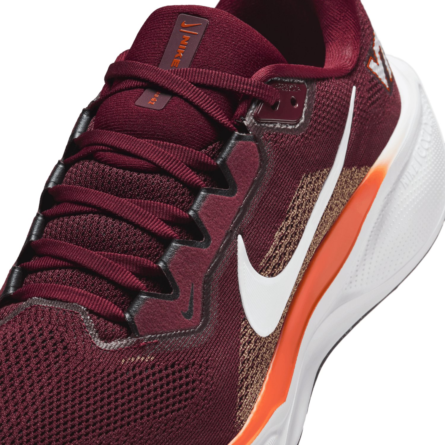 Nike Virginia Tech Hokies Nike Zoom Pegasus 41 Running Shoes - view number 7