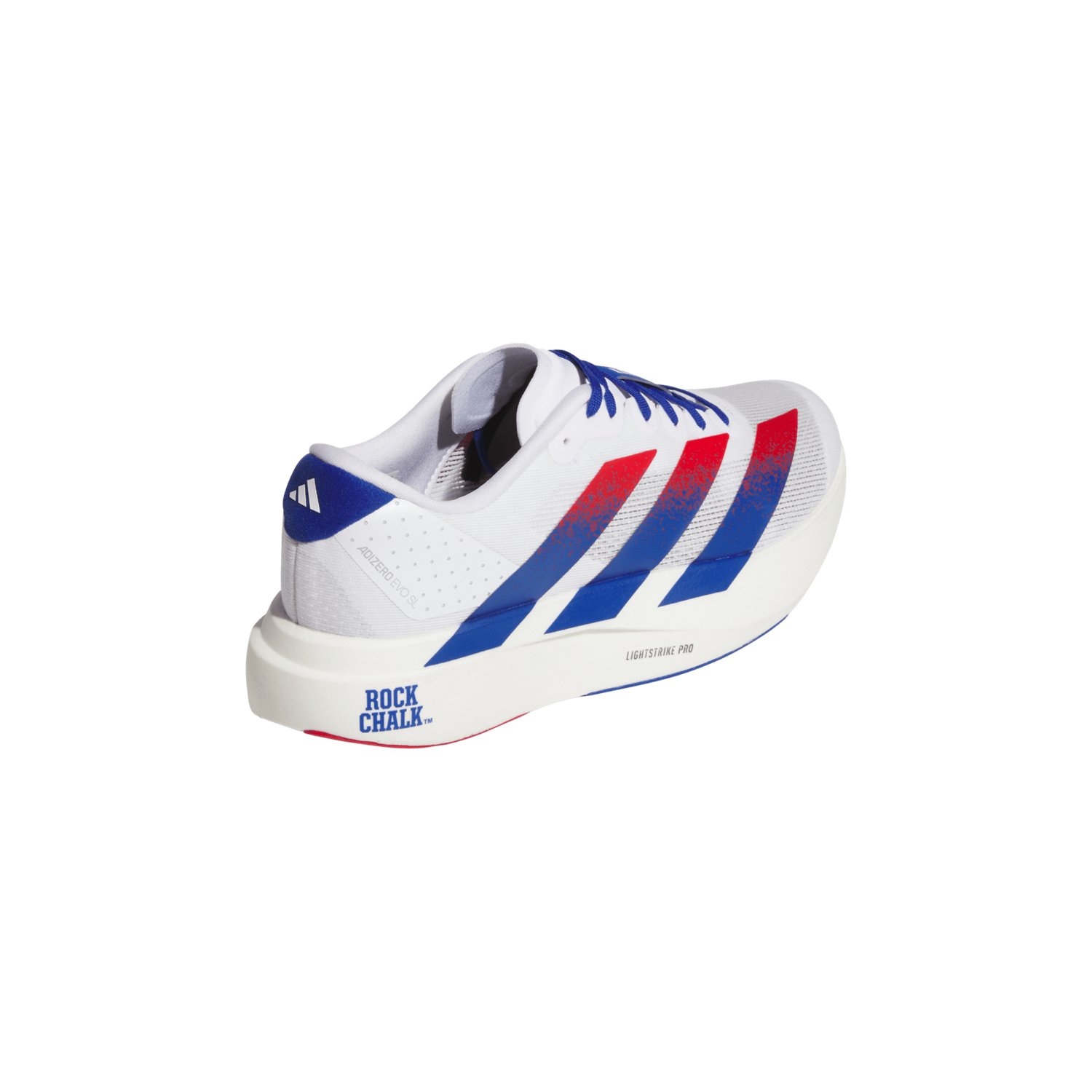 Adidas Adult Kansas Jayhawks Adizero Evo SL Running Shoe - view number 4