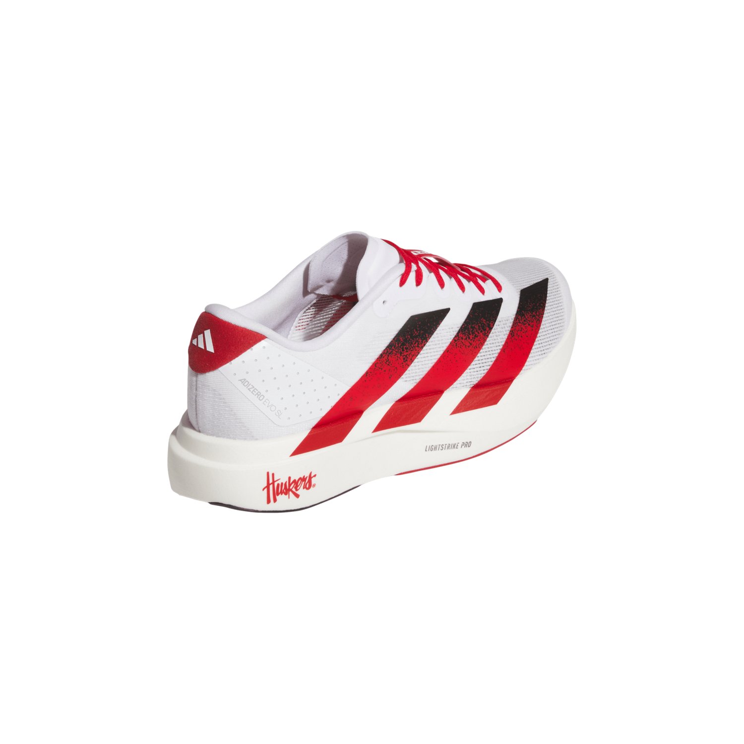 Adidas Adult Nebraska Cornhuskers Adizero Evo SL Running Shoe - view number 4