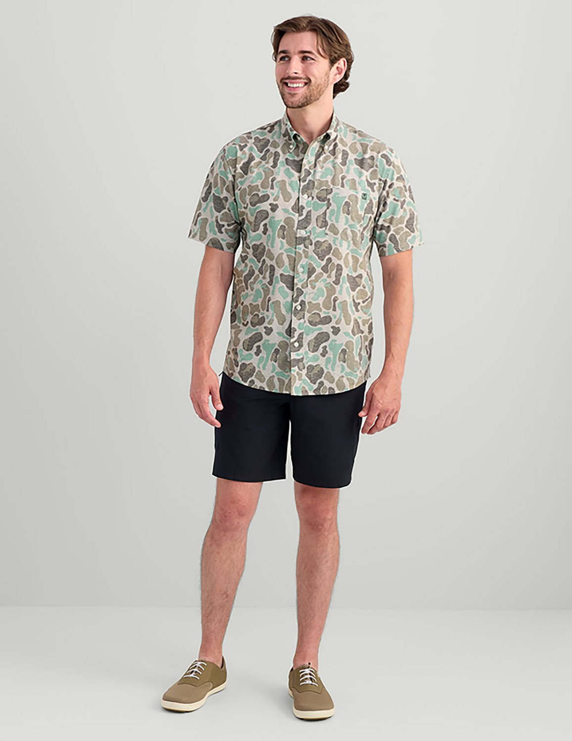 Huk Men's Kona Desert Rose Short Sleeve Shirt - view number 5