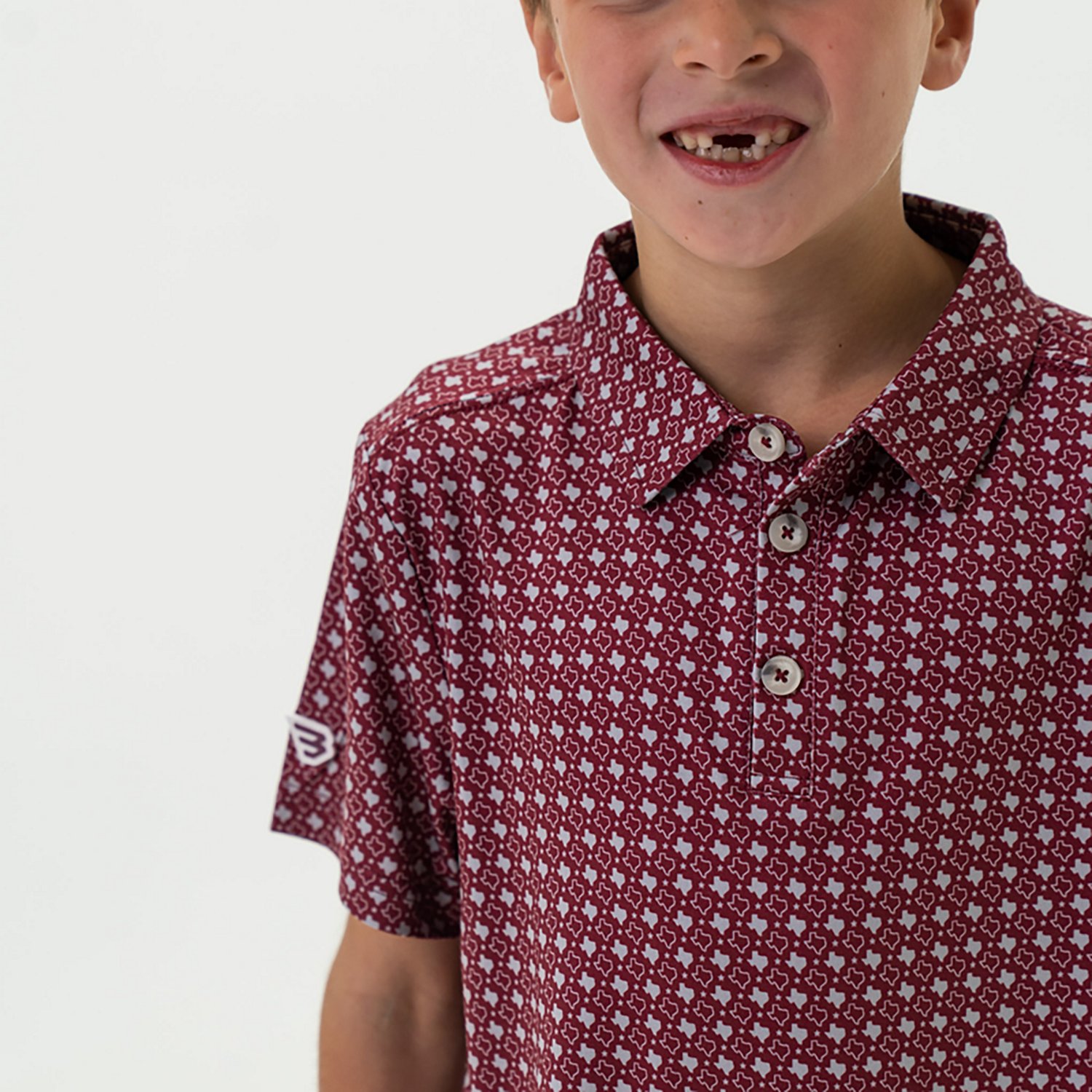 BURLEBO Boys' Performance Polo Shirt                                                                                             - view number 3