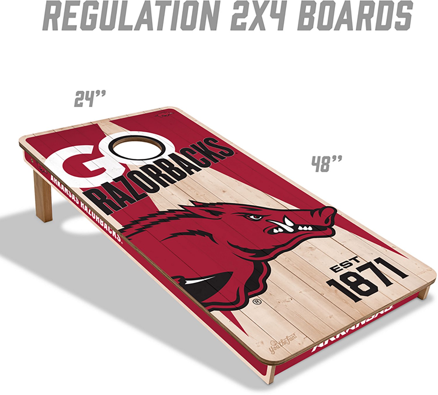 YouTheFan Arkansas Razorbacks Cornhole Set - view number 2