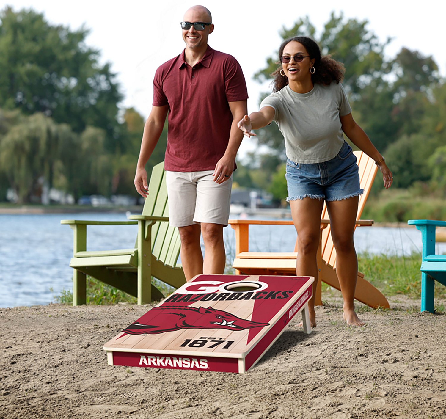 YouTheFan Arkansas Razorbacks Cornhole Set - view number 6