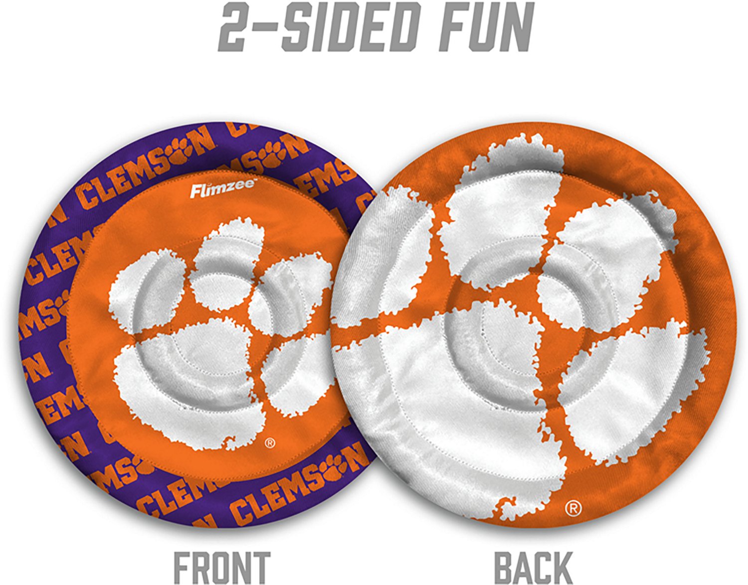 YouTheFan Clemson Flimzee Bean-Bag Flying Disc - view number 3