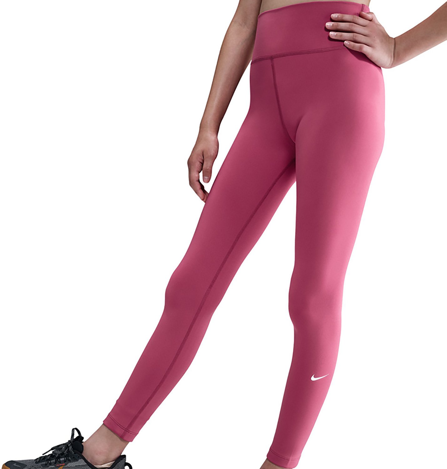 Nike Girls' Dri-FIT One High-Waisted Leggings                                                                                    - view number 3