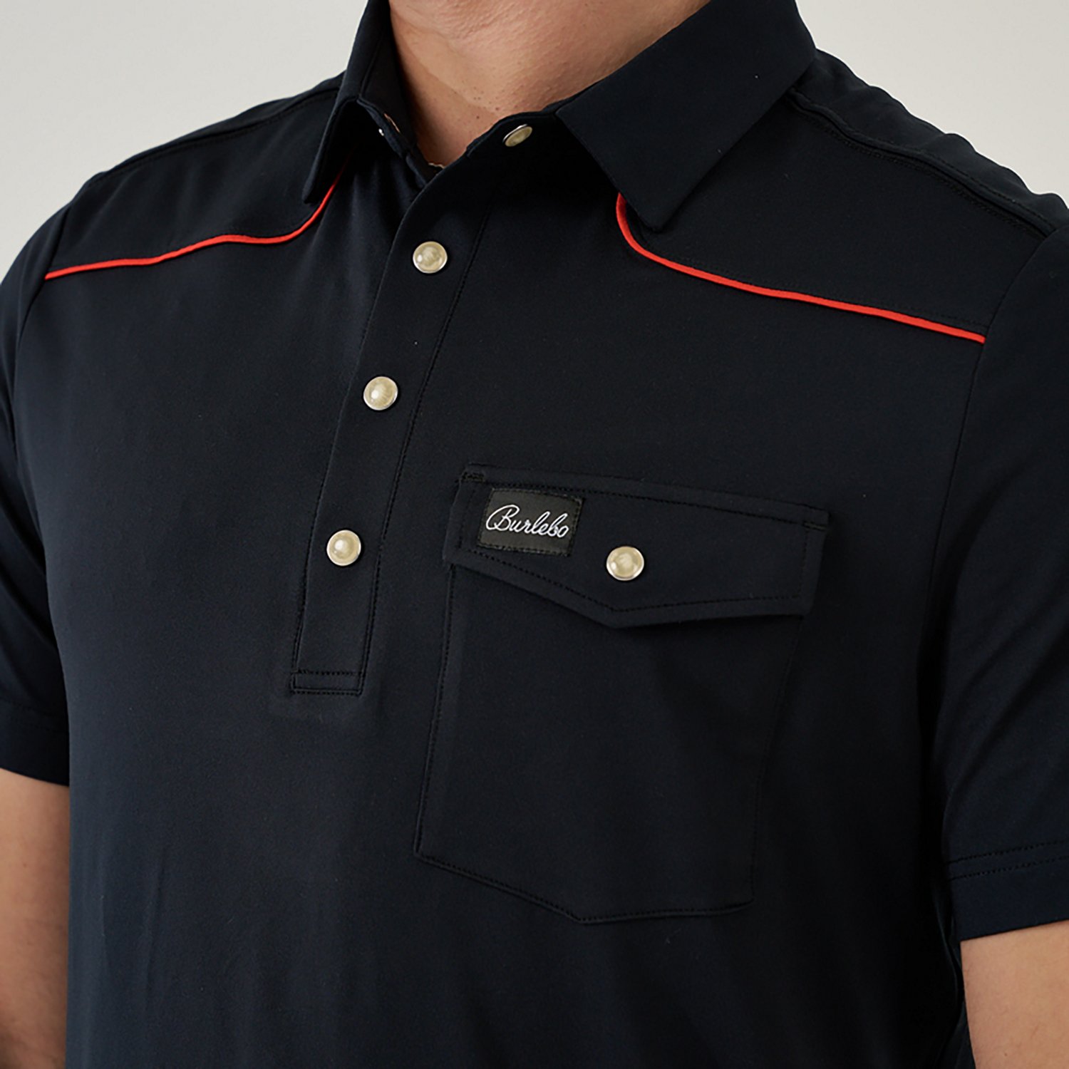 Burlebo Men's Peal Snap Performance Short Sleeve Polo Shirt - view number 2