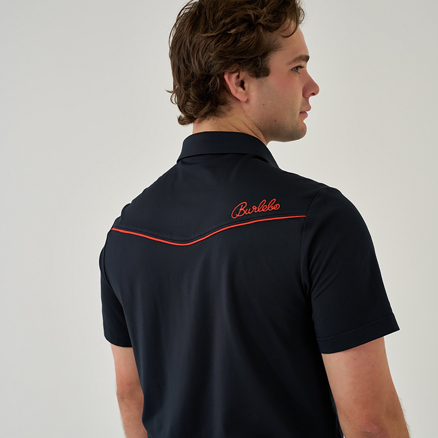 Burlebo Men's Peal Snap Performance Short Sleeve Polo Shirt - view number 3